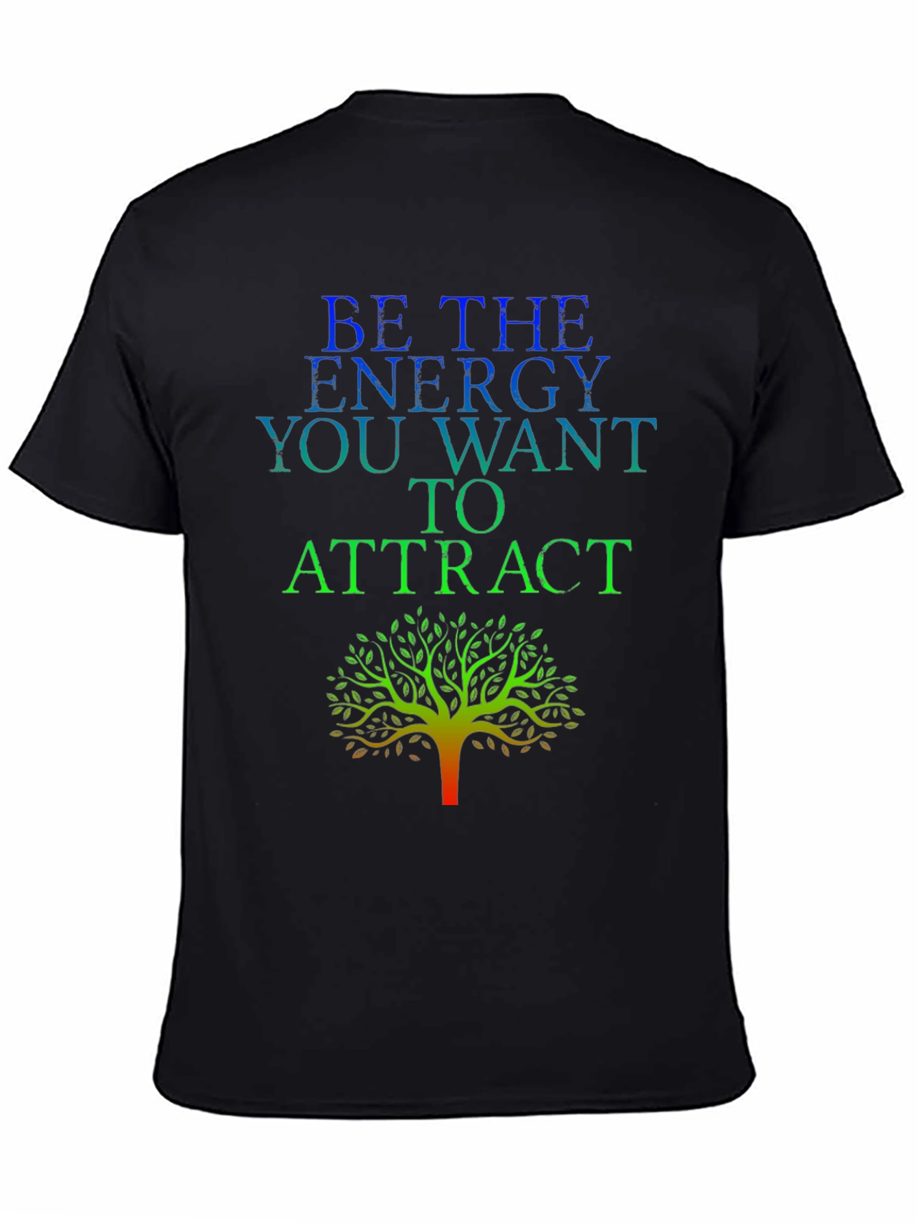 Energy Tree Graphic Tee - Black Cotton Blend
