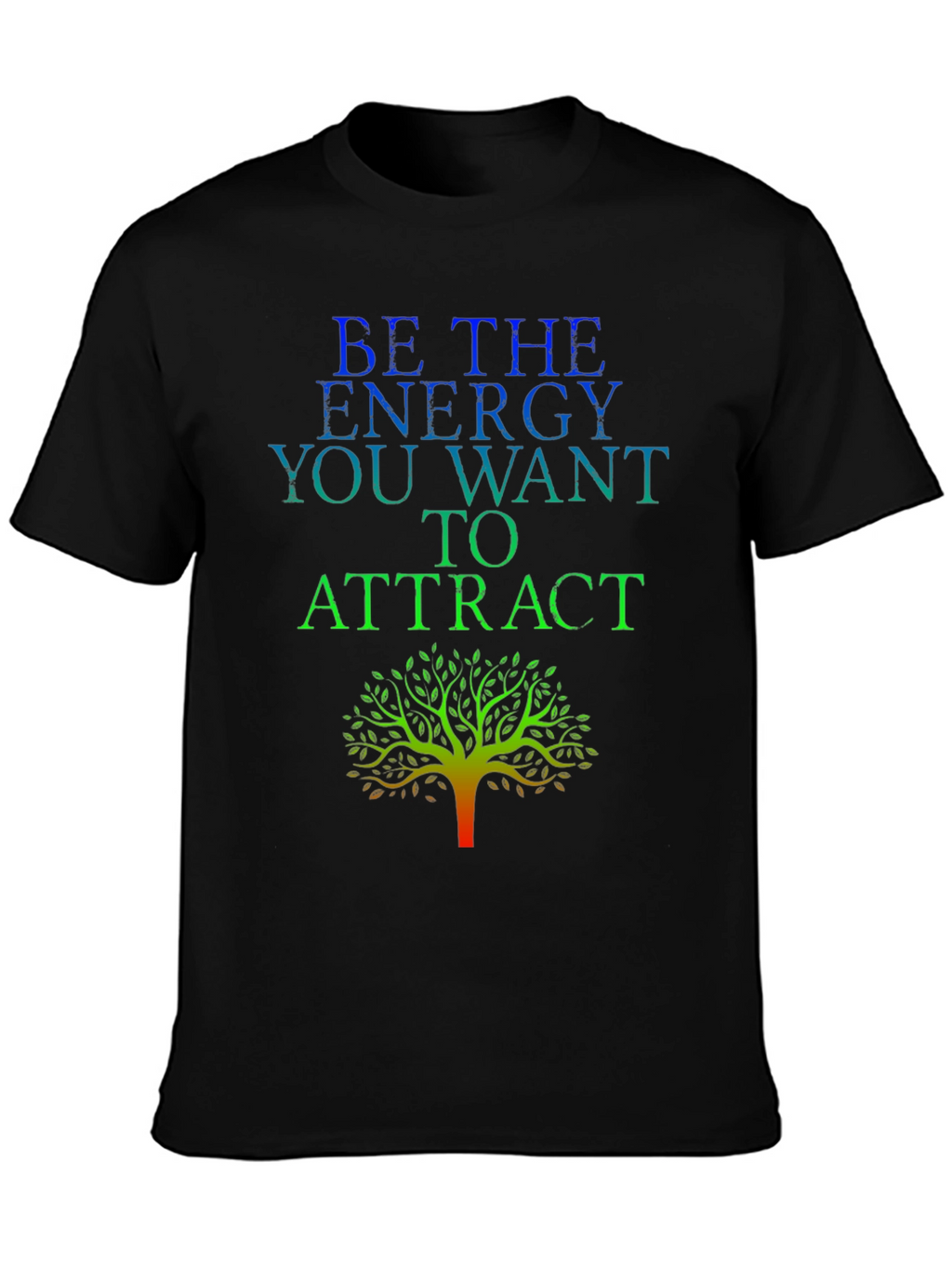 Energy Tree Graphic Tee - Black Cotton Blend