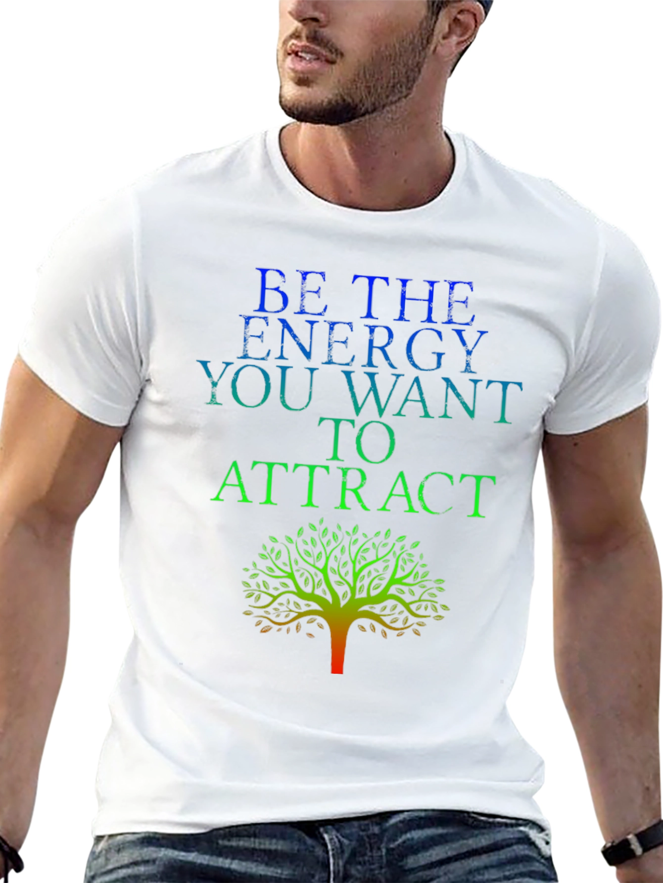 Energy Tree Graphic Tee - Black Cotton Blend