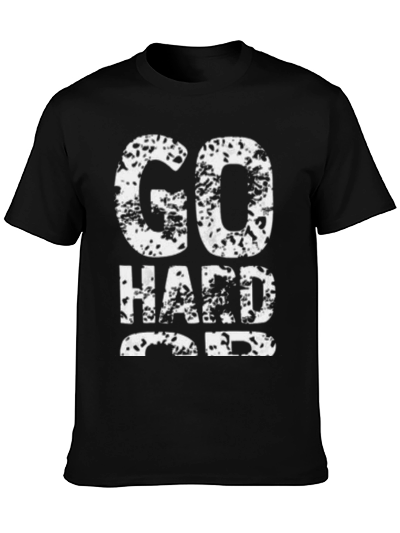 Go Hard or Go Home Mens Black Graphic Tee