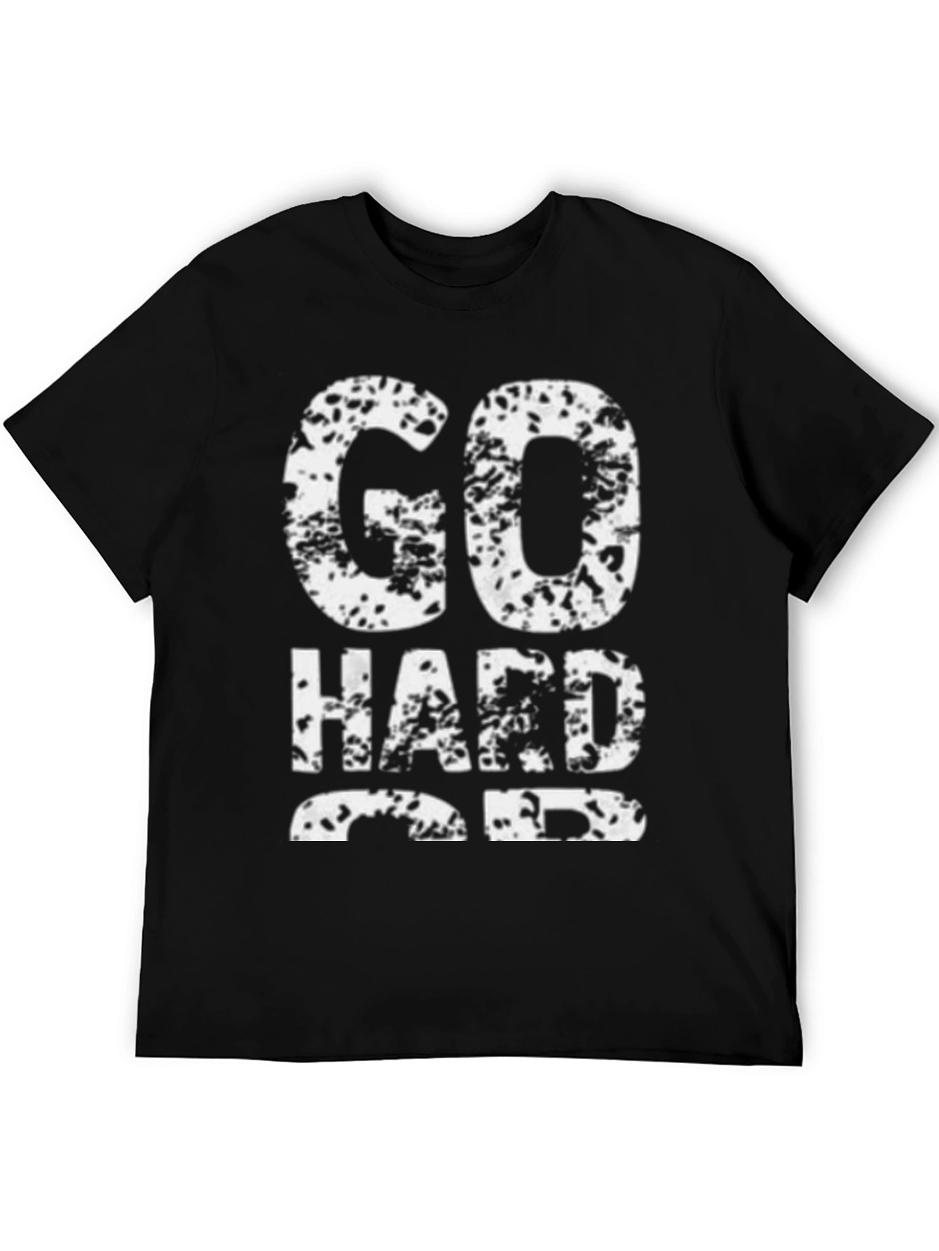 Go Hard or Go Home Mens Black Graphic Tee