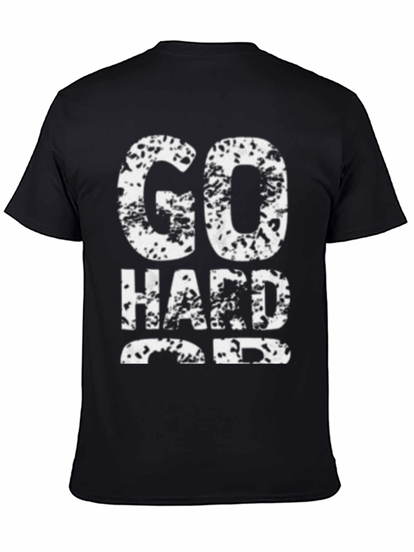 Go Hard or Go Home Mens Black Graphic Tee