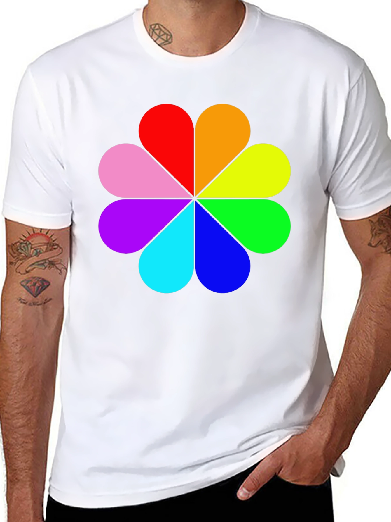 Rainbow Flower Power T-Shirt