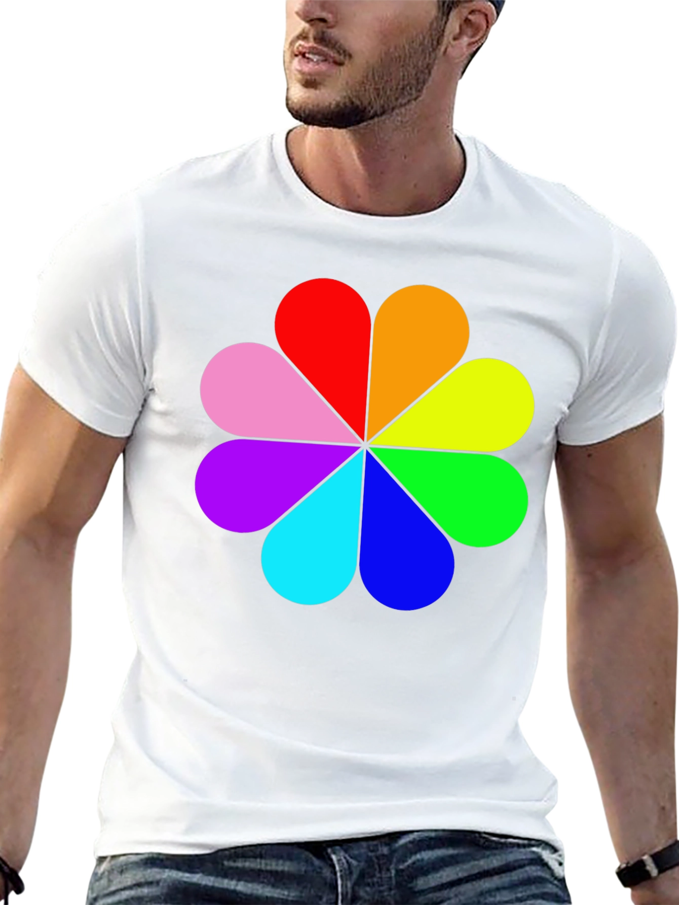 Rainbow Flower Power T-Shirt
