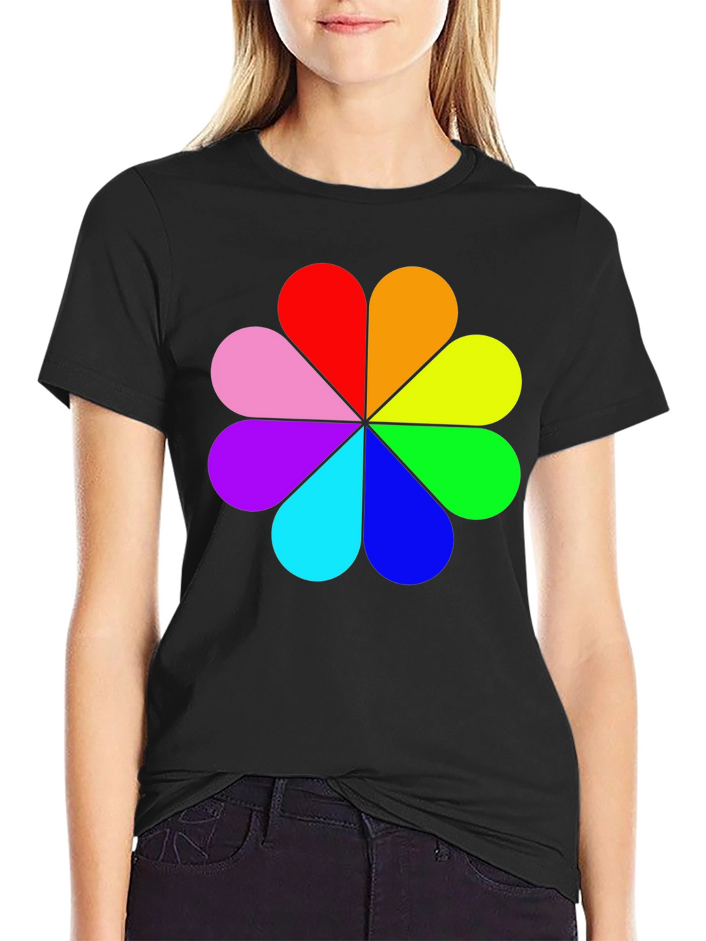 Rainbow Flower Power T-Shirt