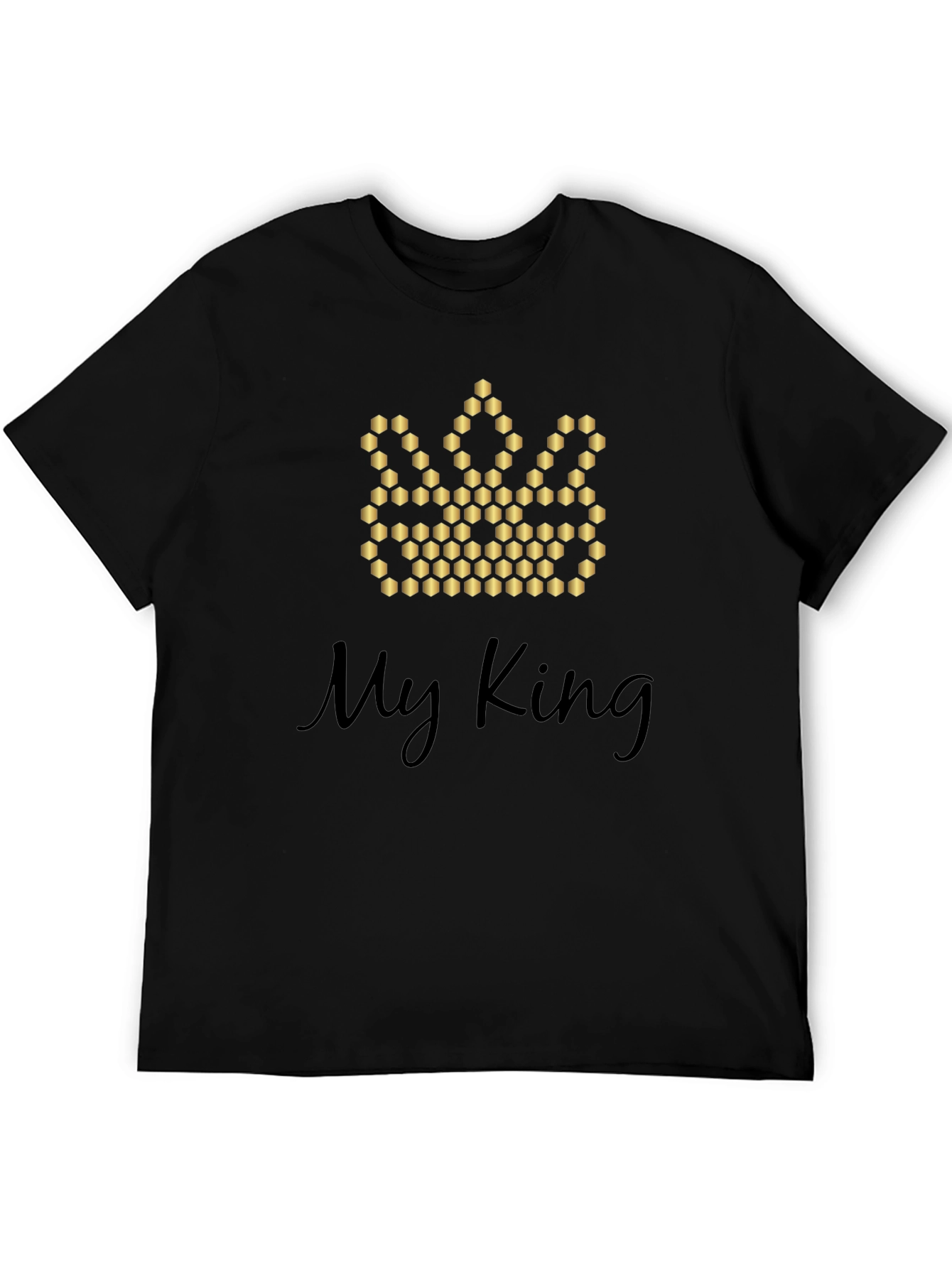 My King Graphic Tee - Crown Design Soft Cotton Blend