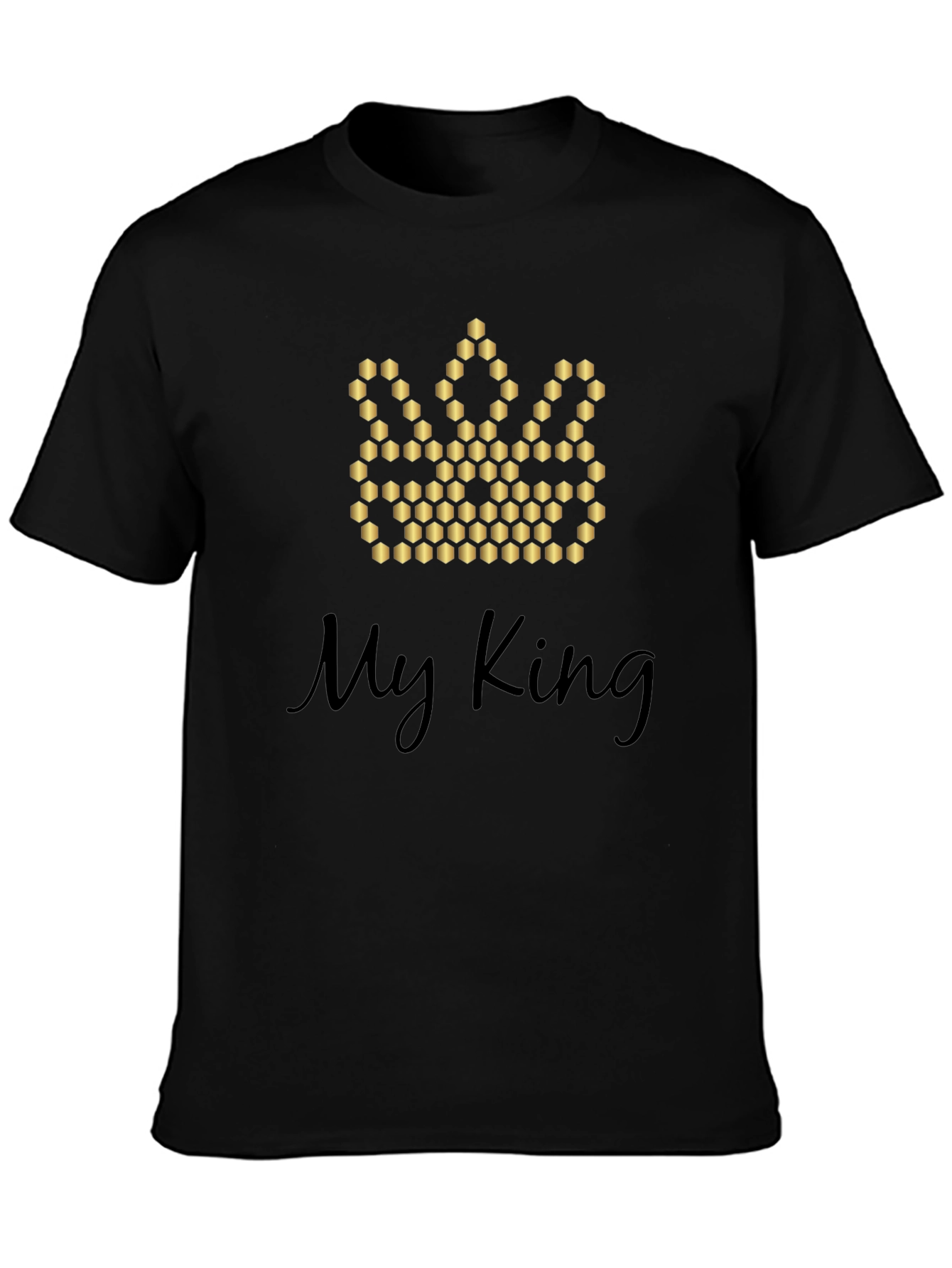 My King Graphic Tee - Crown Design Soft Cotton Blend