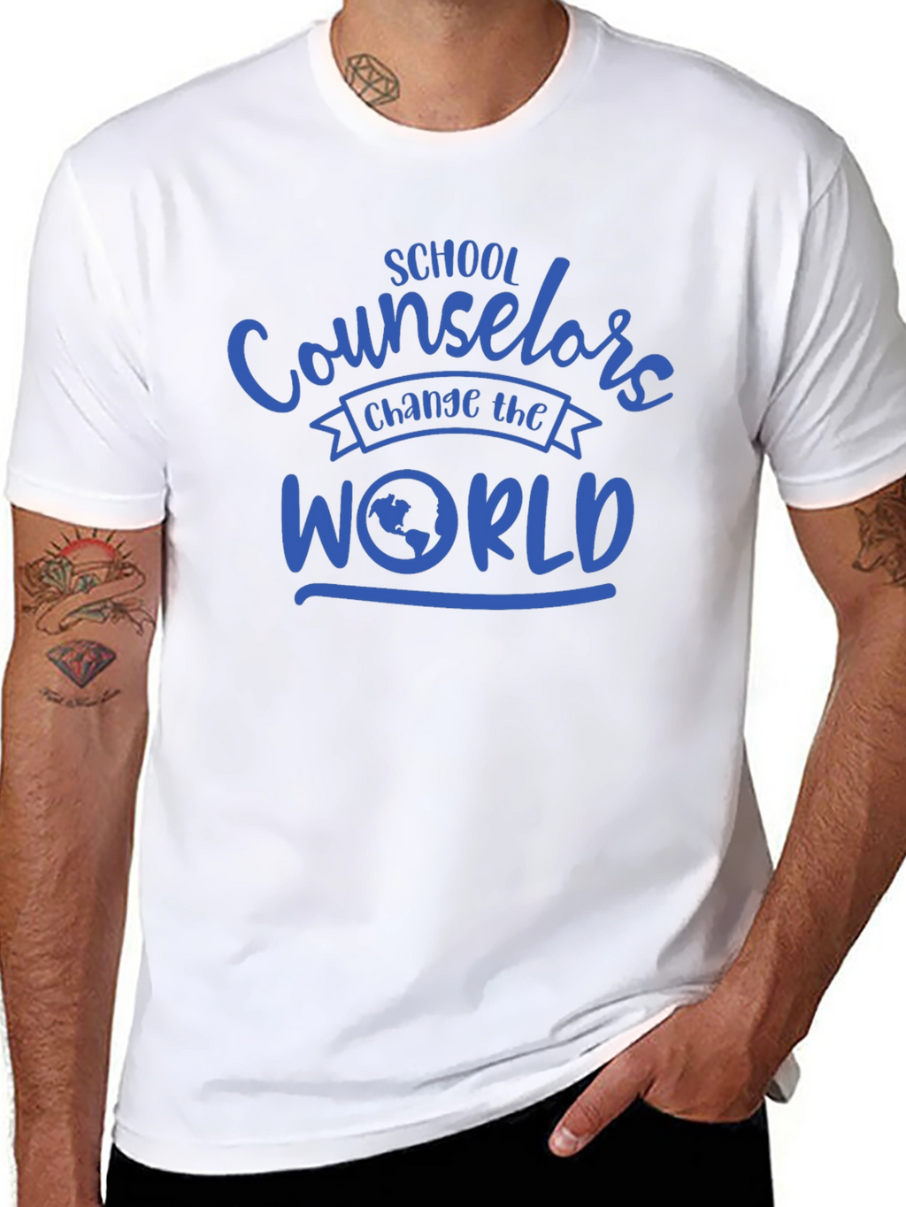 School Counselor Change the World T-Shirt