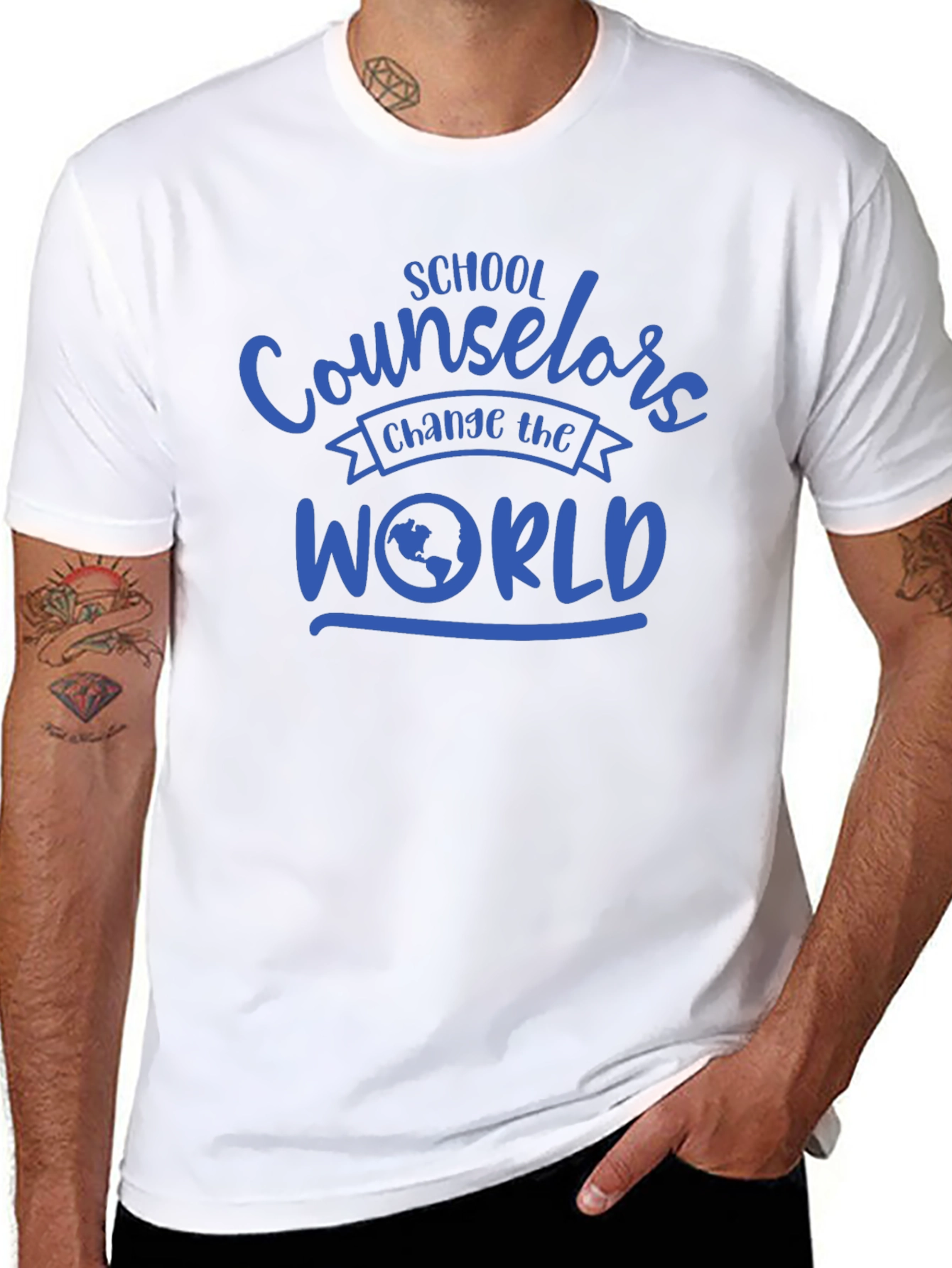 School Counselor Change the World T-Shirt