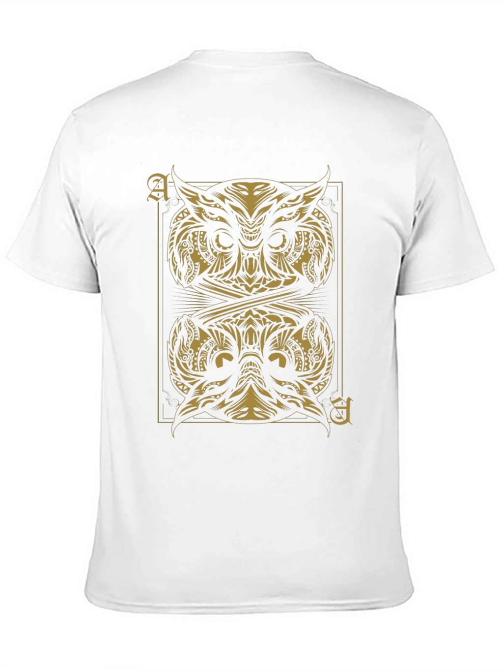 Ace of Owls Graphic Tee - Black Cotton T-Shirt