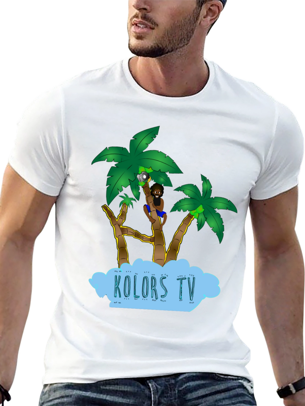 Tropical Cartoon Design Tee
