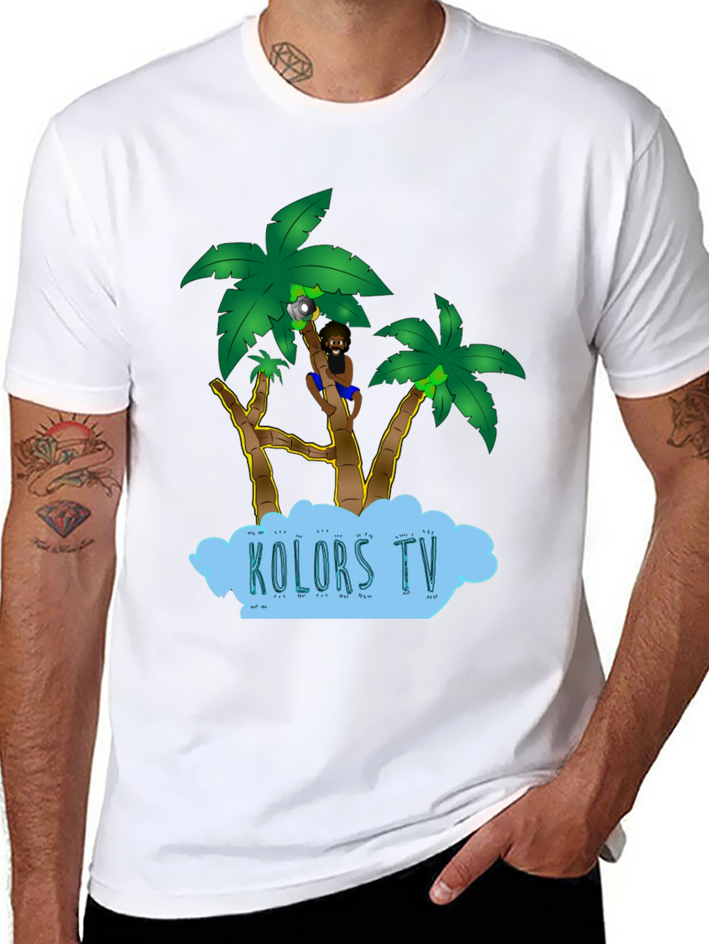 Tropical Cartoon Design Tee