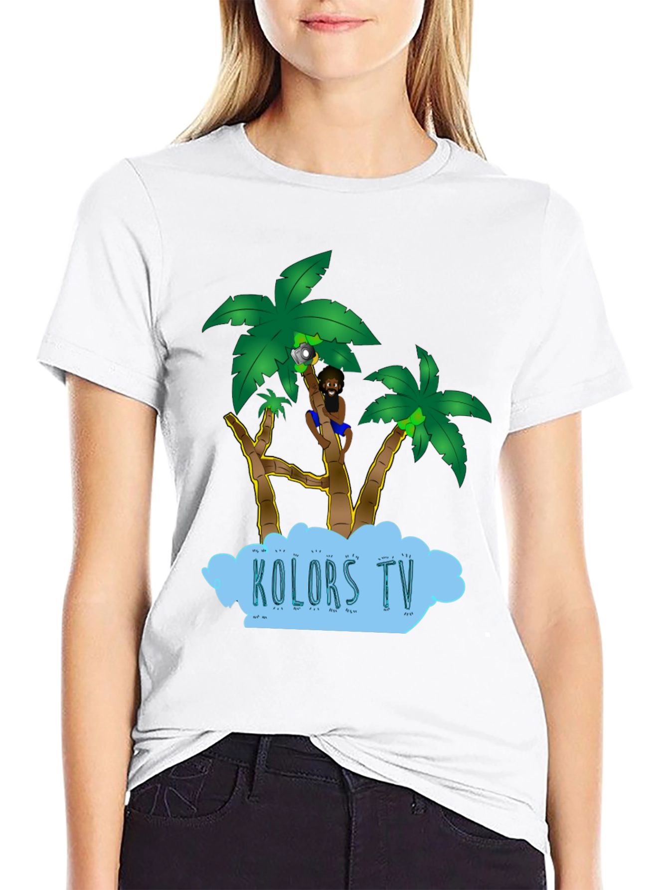 Tropical Cartoon Design Tee