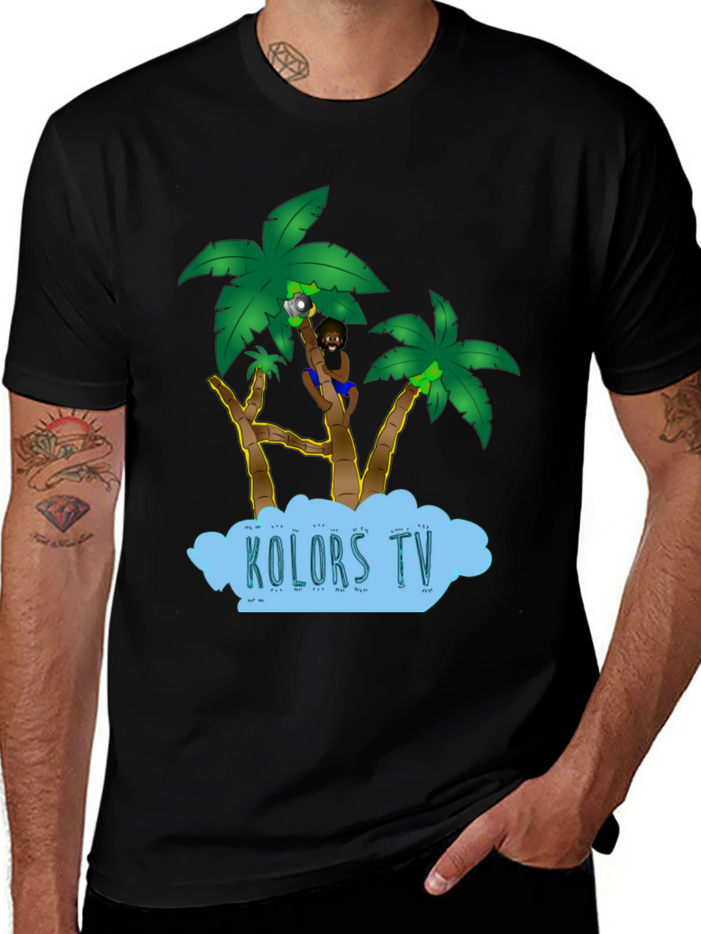 Tropical Cartoon Design Tee