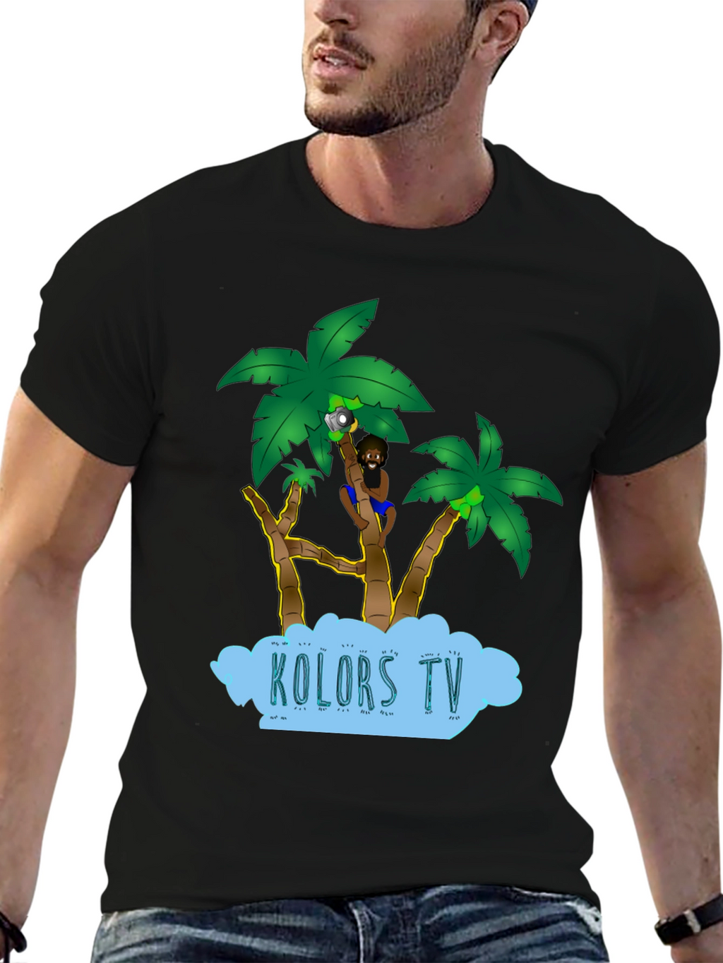 Tropical Cartoon Design Tee