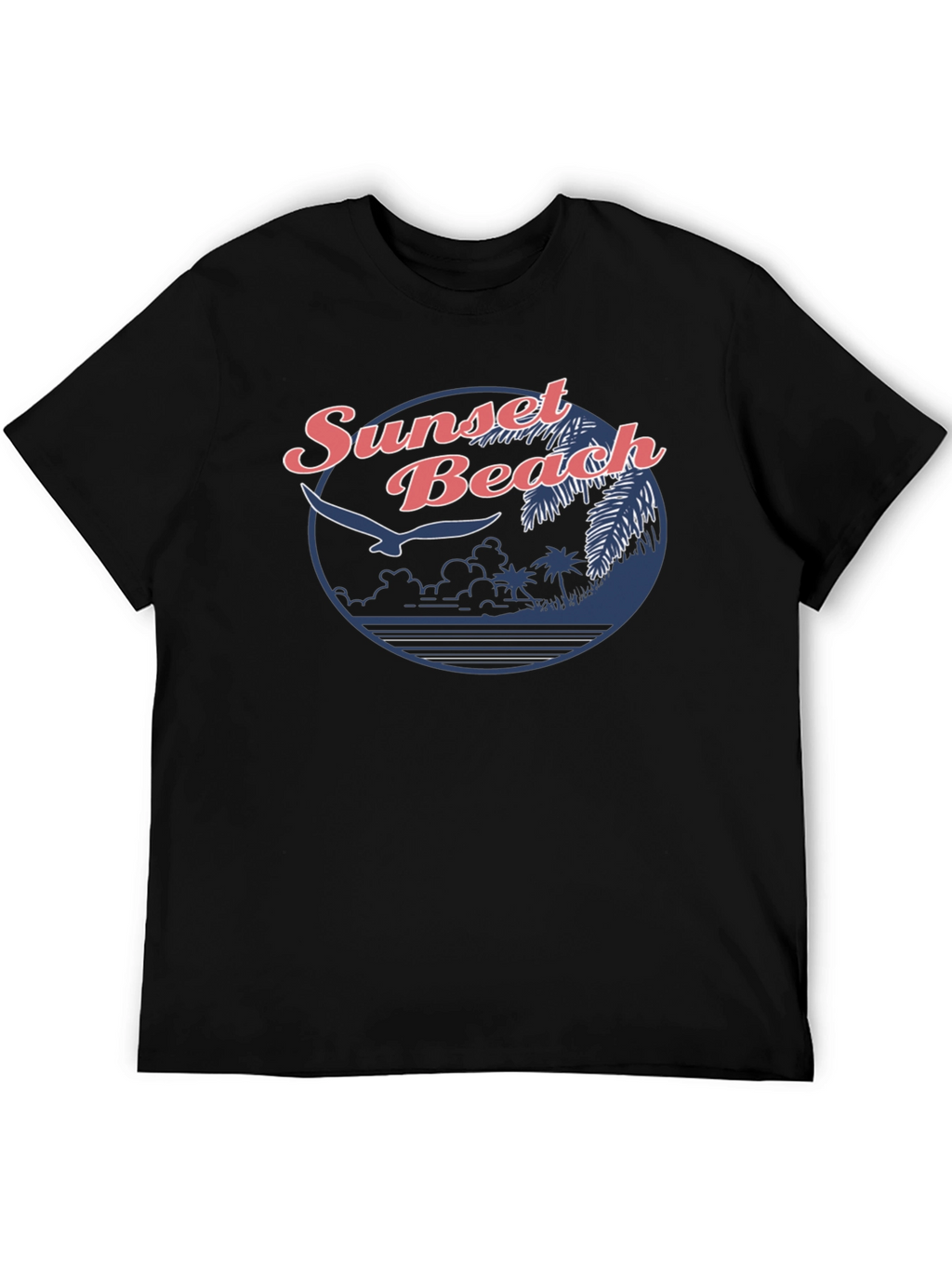 Sunset Beach Graphic Tee - Retro Design