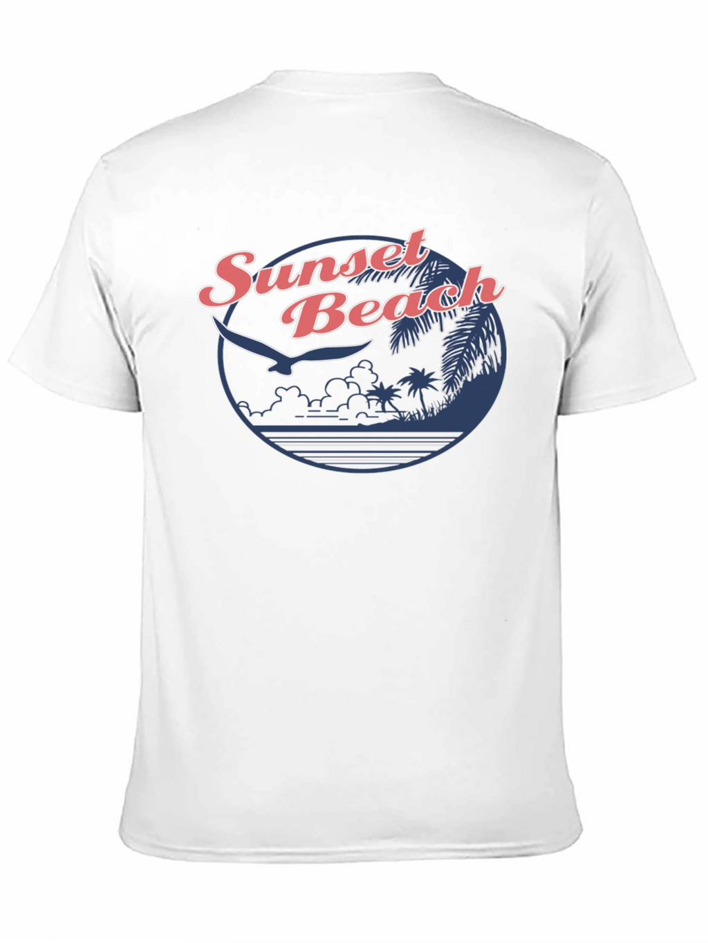 Sunset Beach Graphic Tee - Retro Design