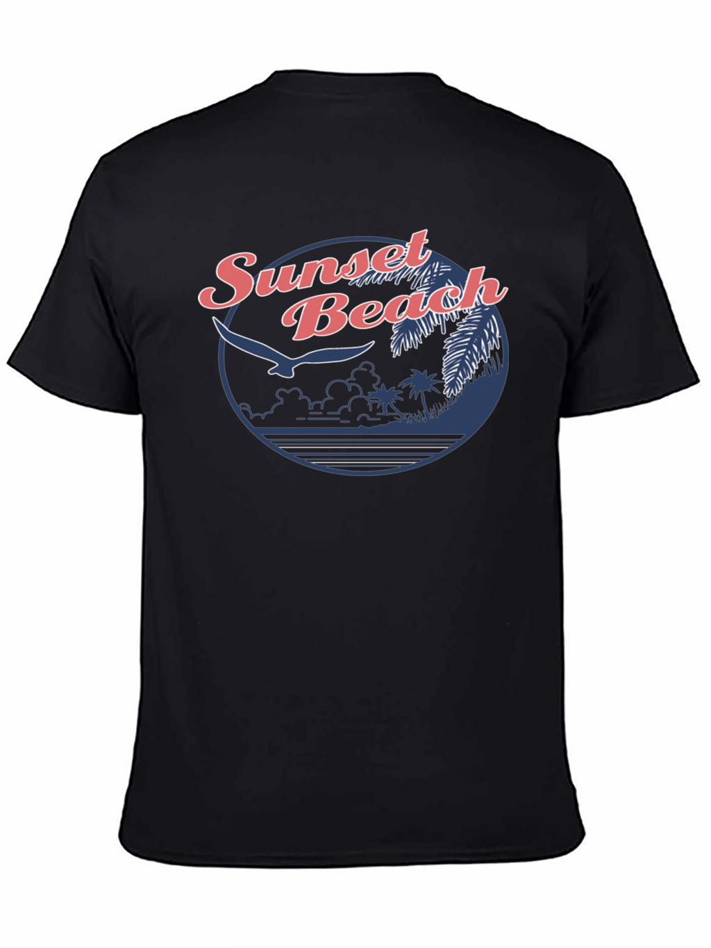 Sunset Beach Graphic Tee - Retro Design