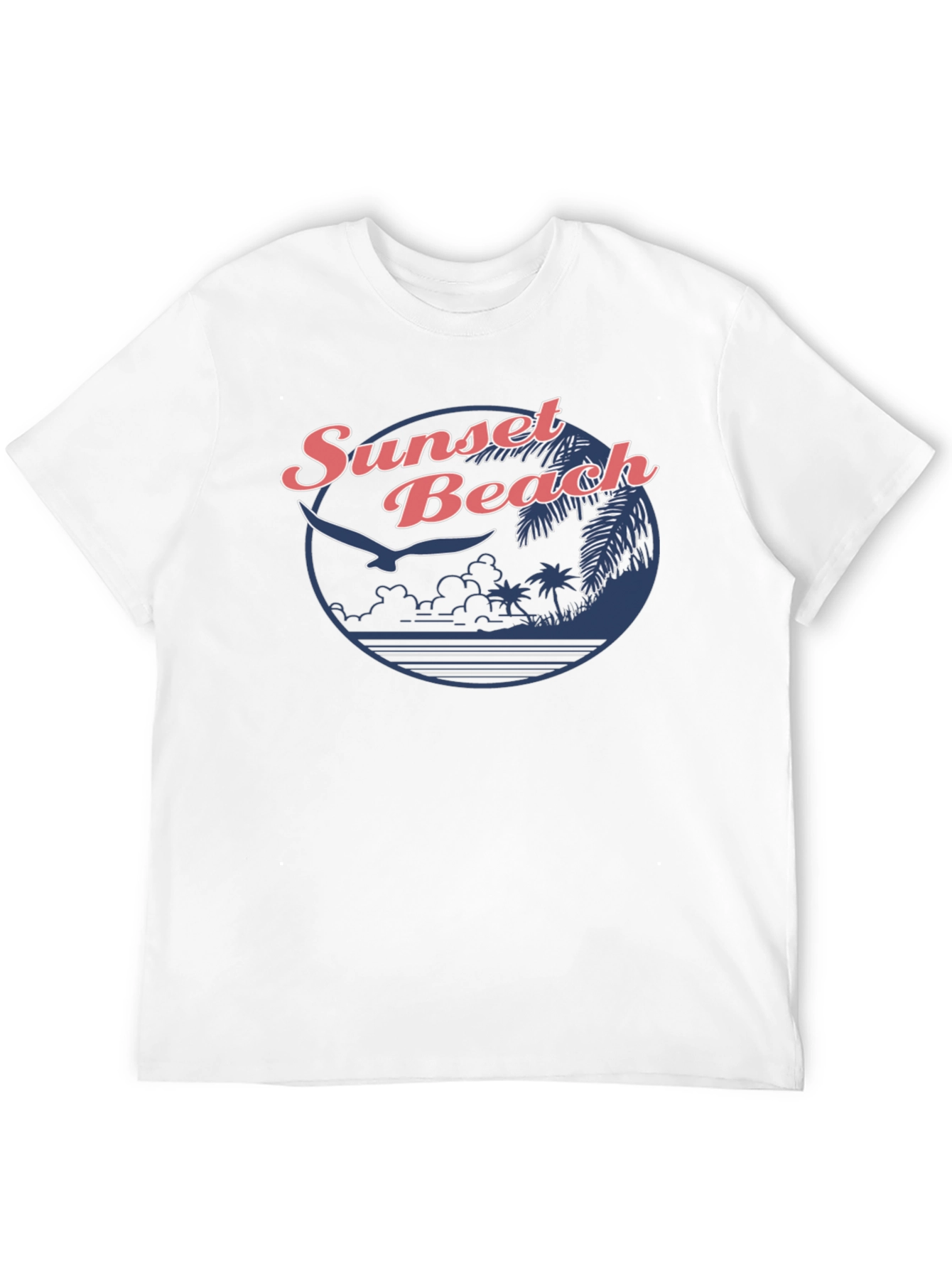 Sunset Beach Graphic Tee - Retro Design