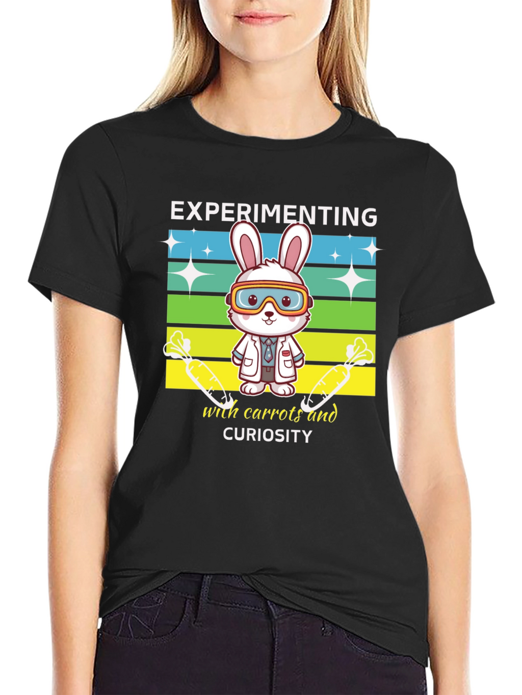 Experimenting Rabbit T-Shirt - Science & Curiosity