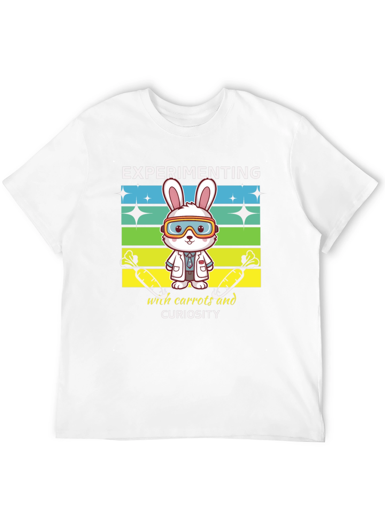 Experimenting Rabbit T-Shirt - Science & Curiosity