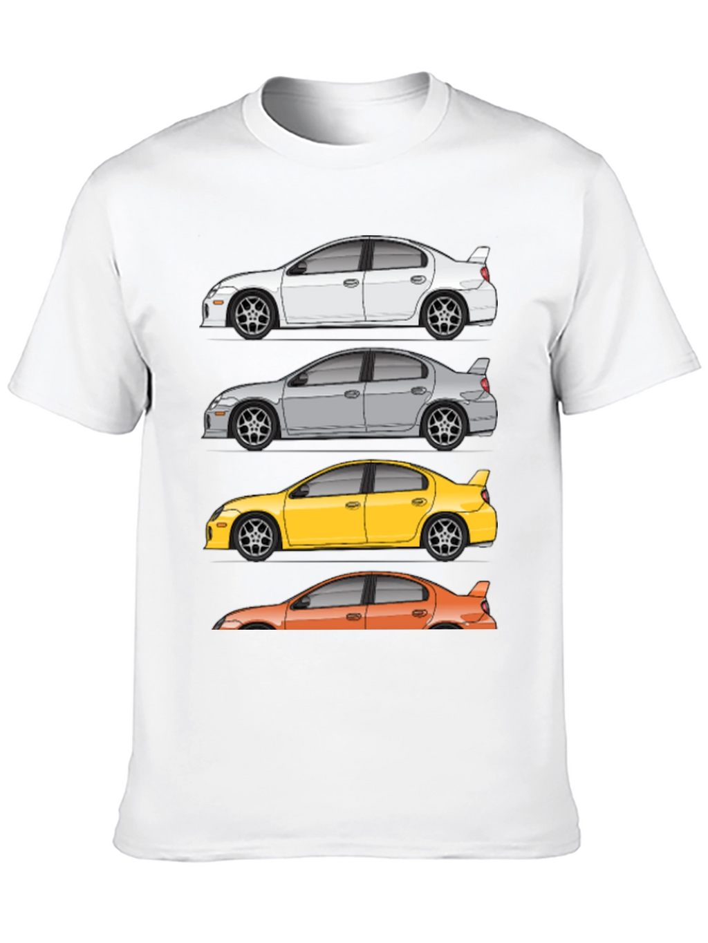 Neon SRT-4 Car T-Shirt - Automotive Enthusiast Tee