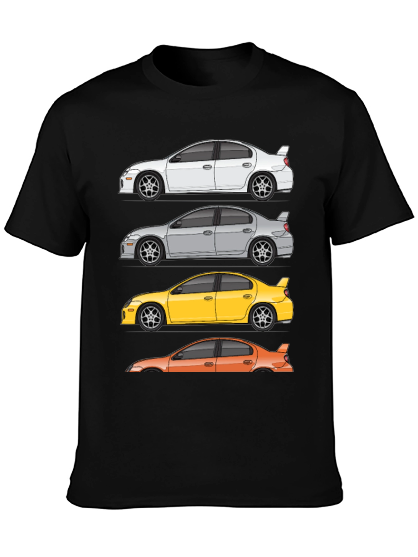 Neon SRT-4 Car T-Shirt - Automotive Enthusiast Tee