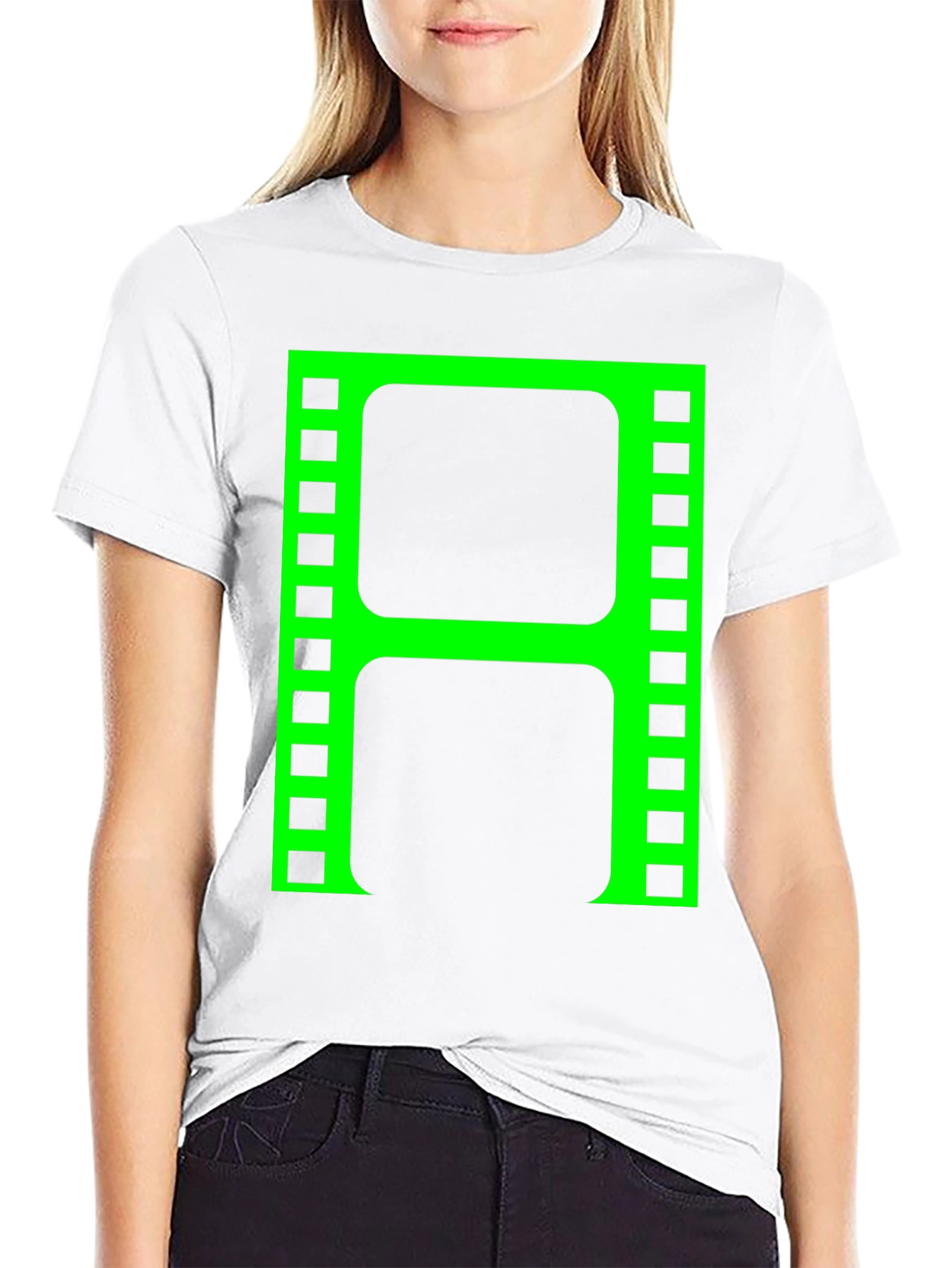 Retro Film Reel T-Shirt - Black Movie Buff Tee