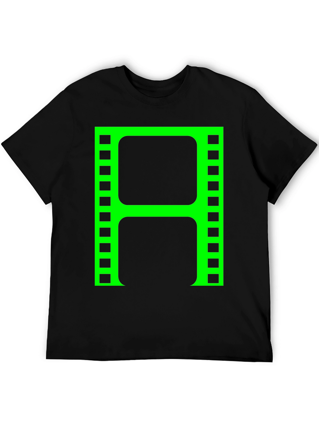 Retro Film Reel T-Shirt - Black Movie Buff Tee