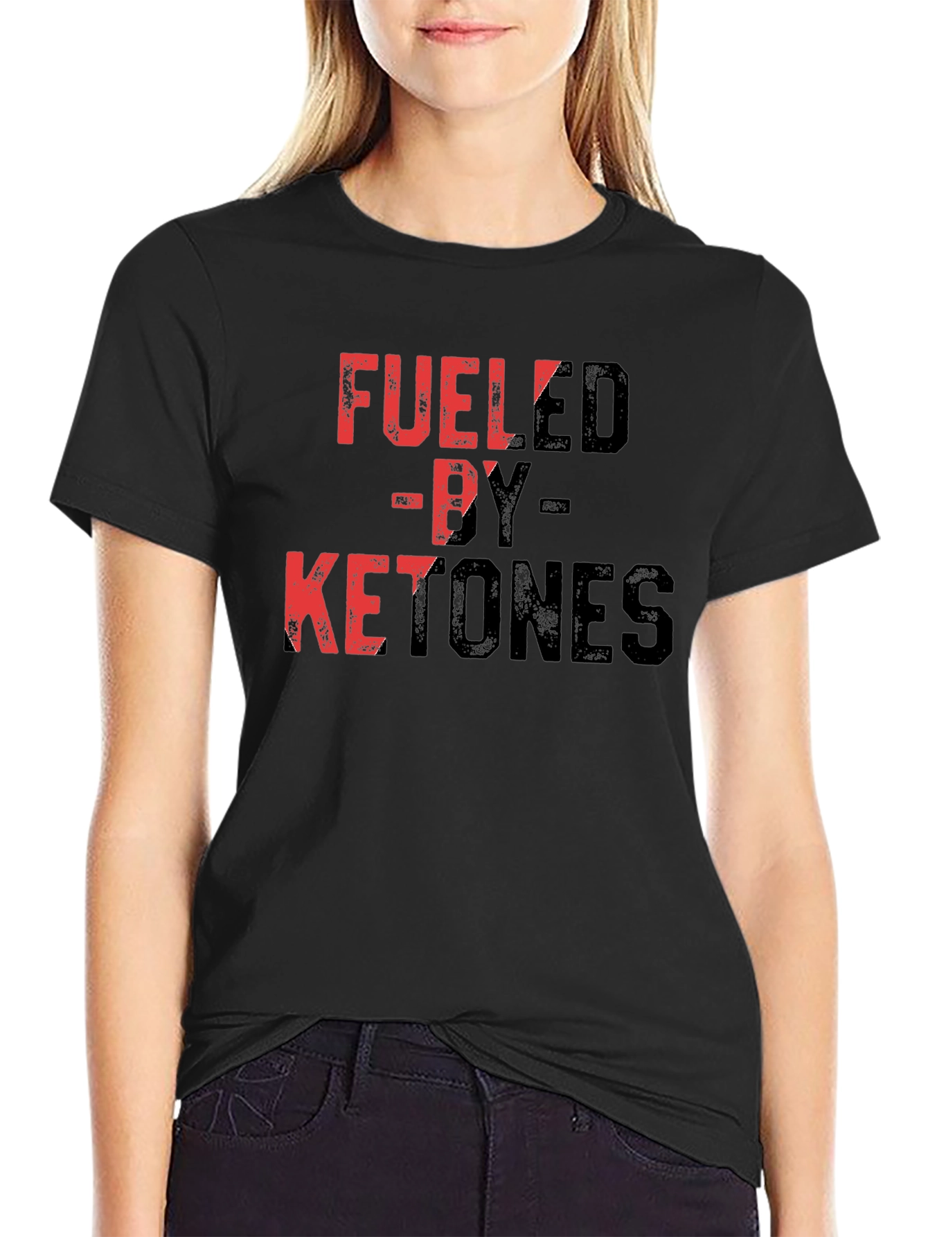 Fueled by Ketones Black Graphic T-Shirt