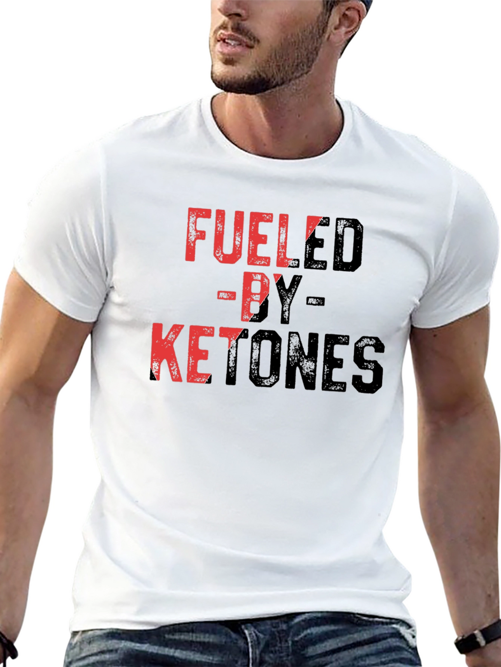 Fueled by Ketones Black Graphic T-Shirt