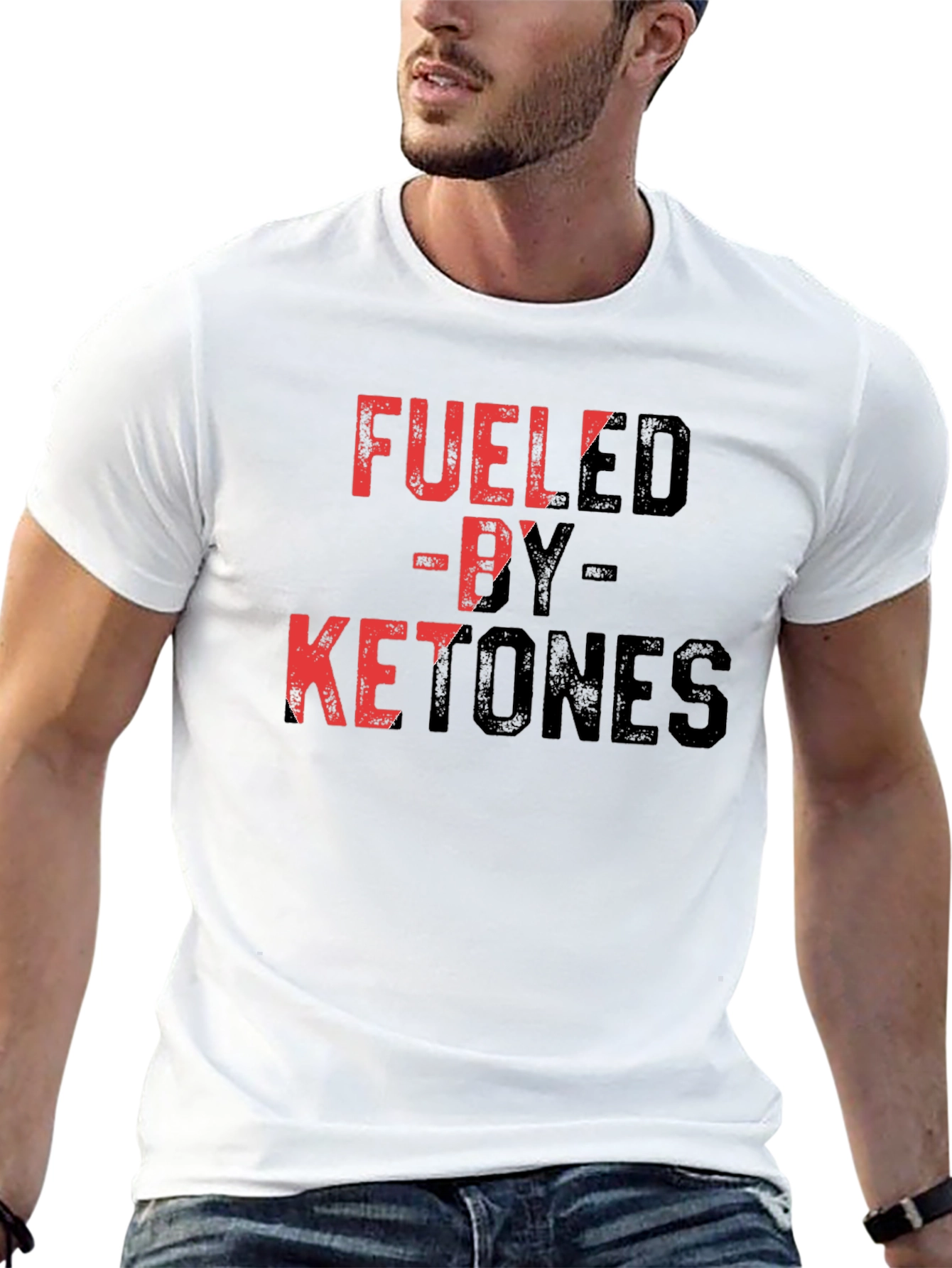 Fueled by Ketones Black Graphic T-Shirt