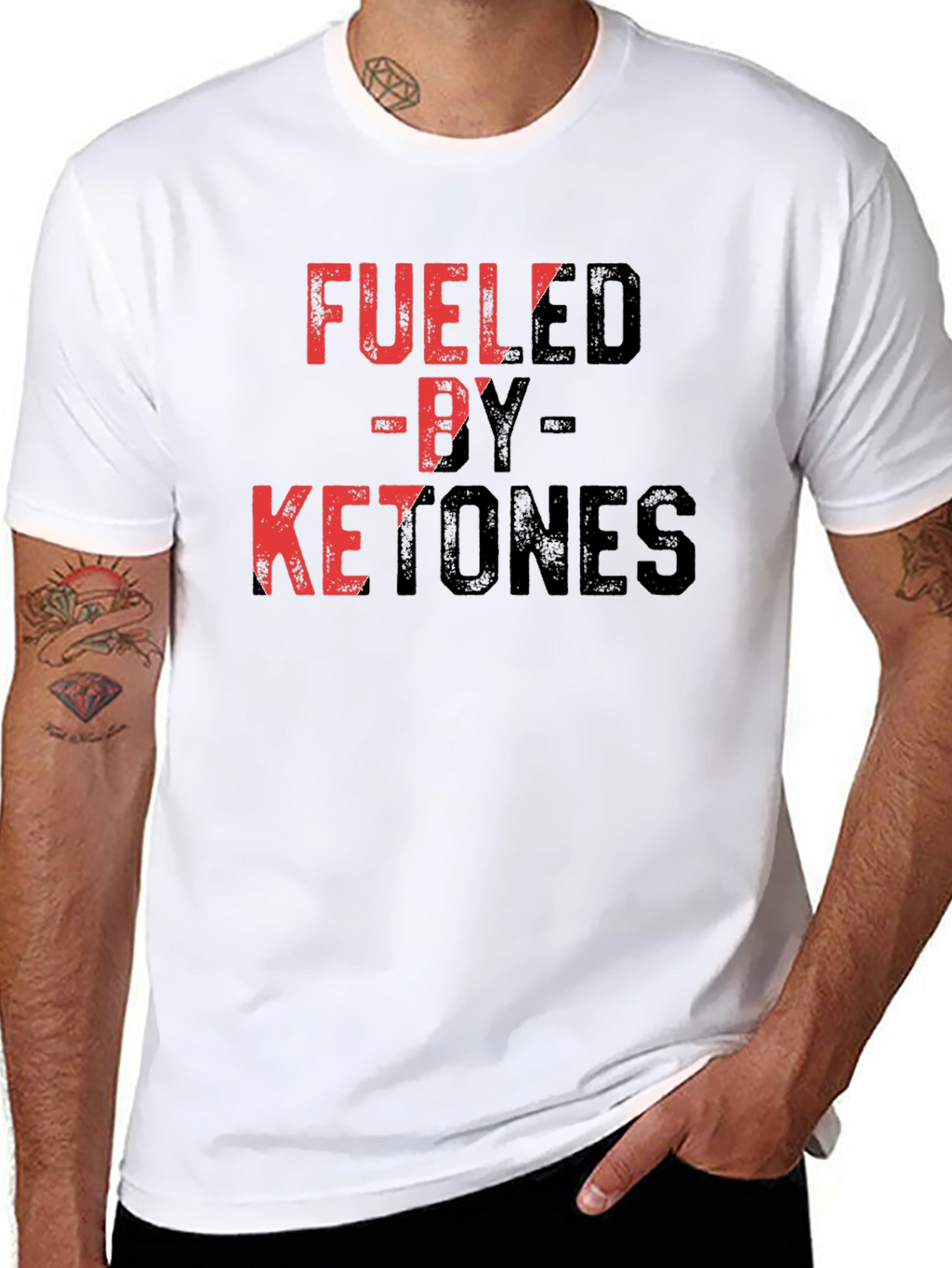 Fueled by Ketones Black Graphic T-Shirt