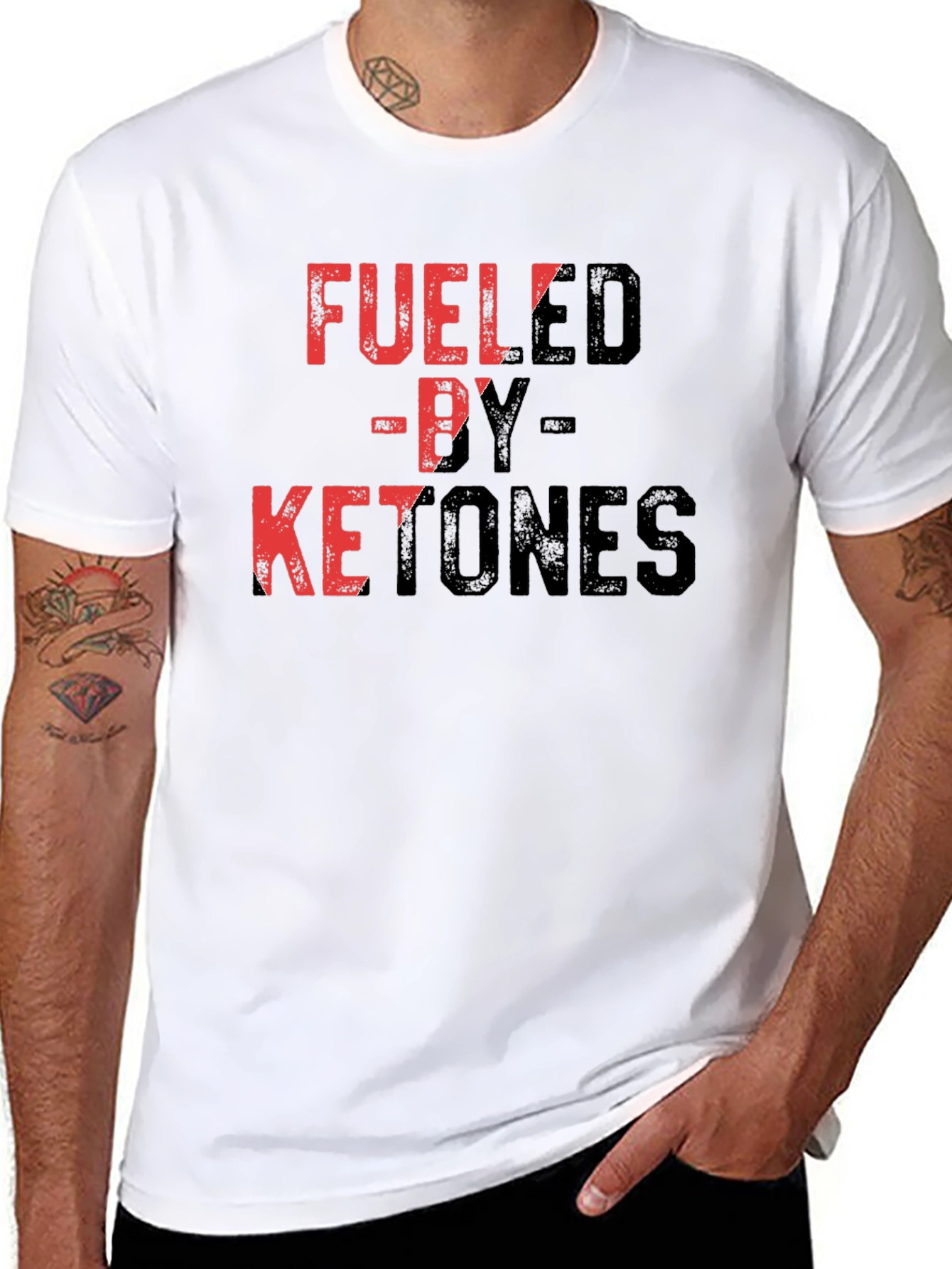 Fueled by Ketones Black Graphic T-Shirt