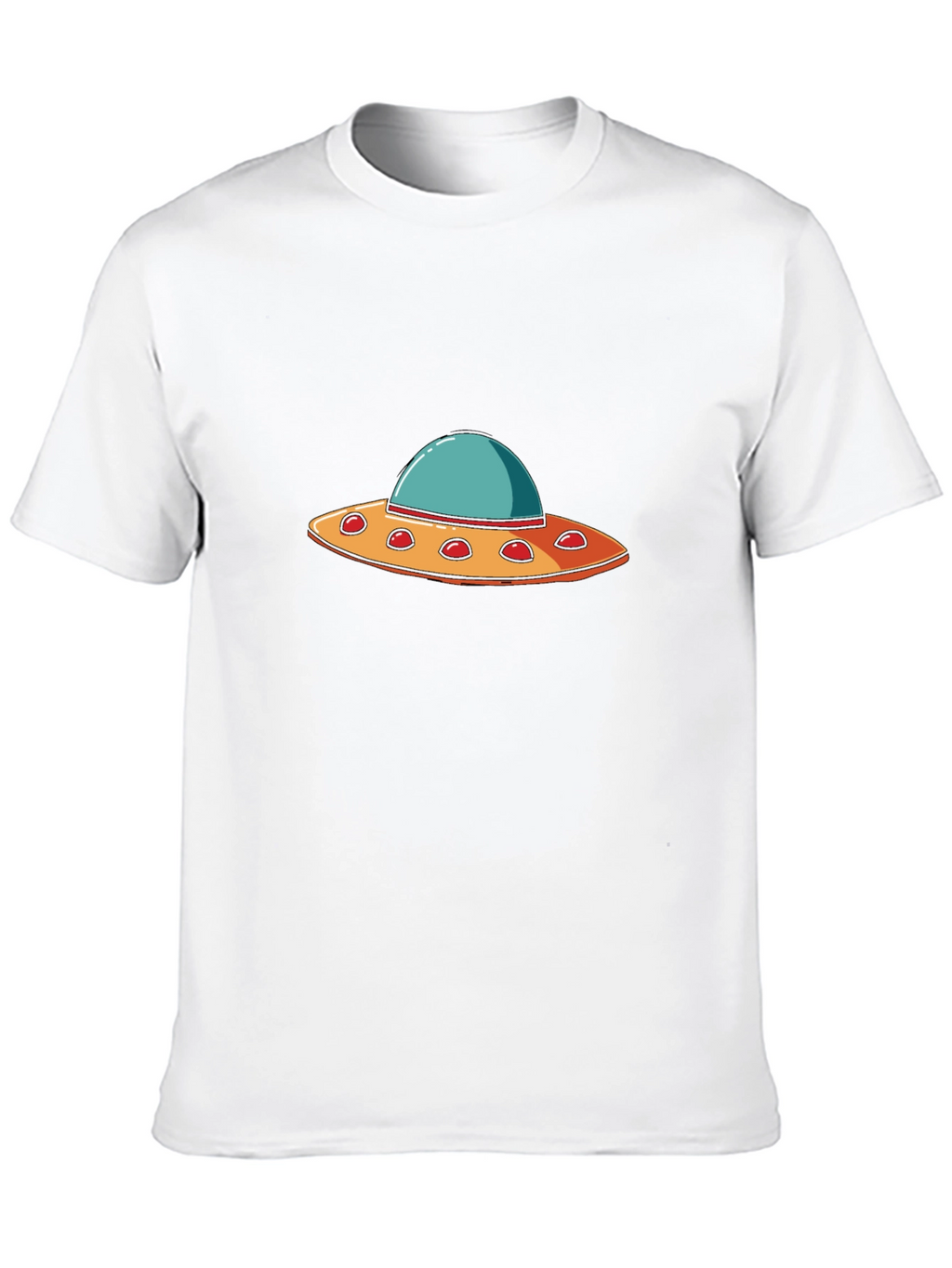 UFO Graphic T-Shirt - Black Crew Neck Tee