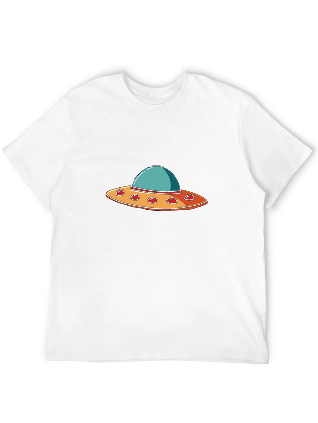 UFO Graphic T-Shirt - Black Crew Neck Tee