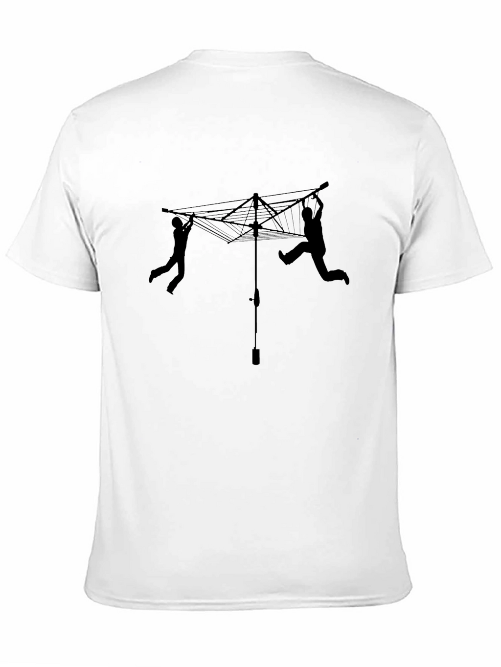 Funny Clothesline T-Shirt - Black Humor Tee