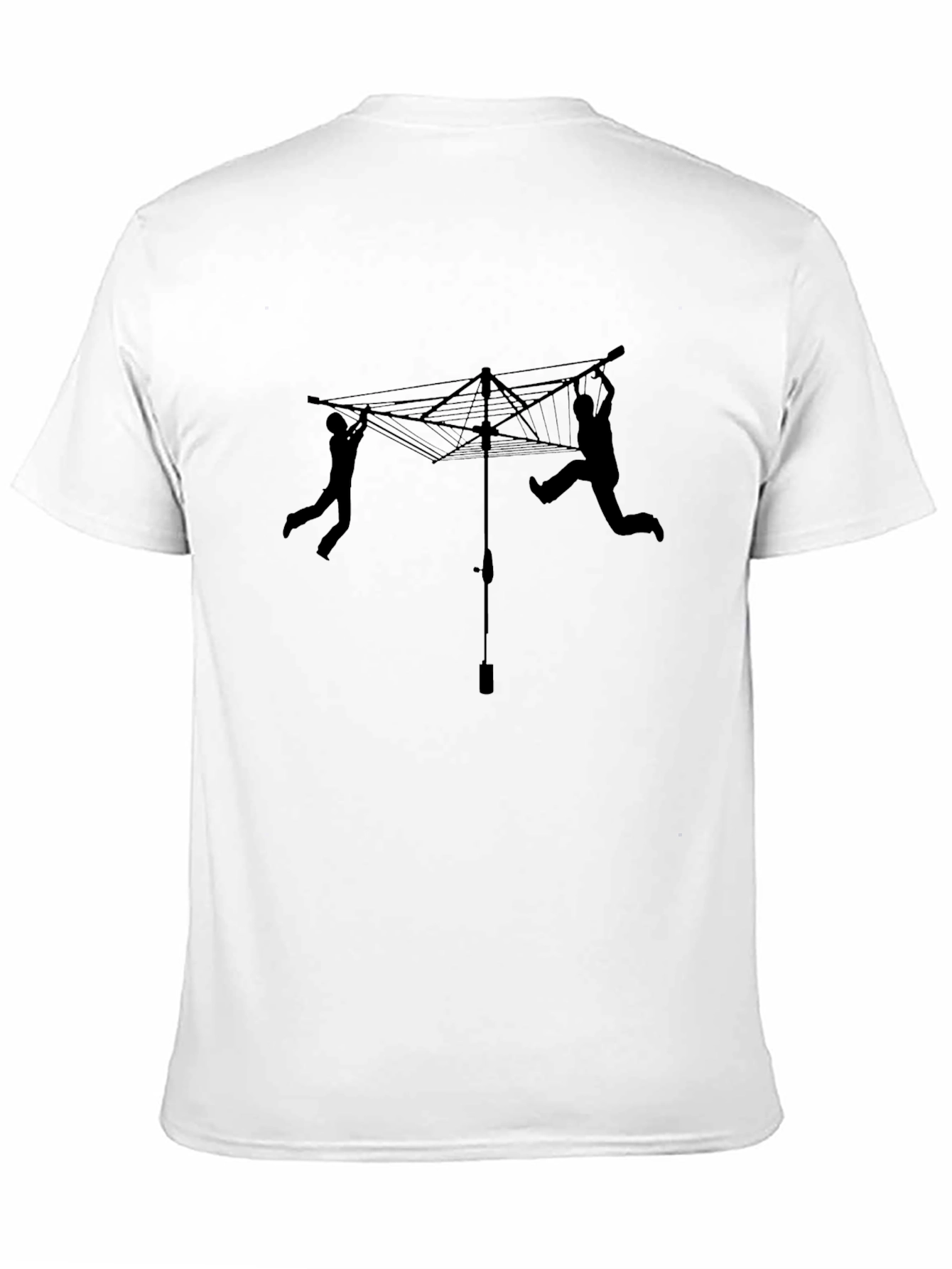 Funny Clothesline T-Shirt - Black Humor Tee
