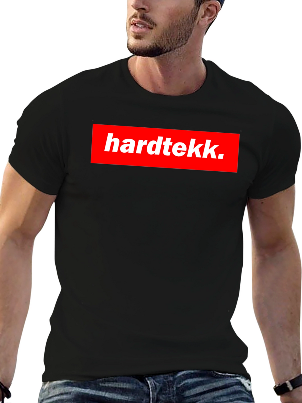 Hardtekk Black T-Shirt - Bold Graphic Tee