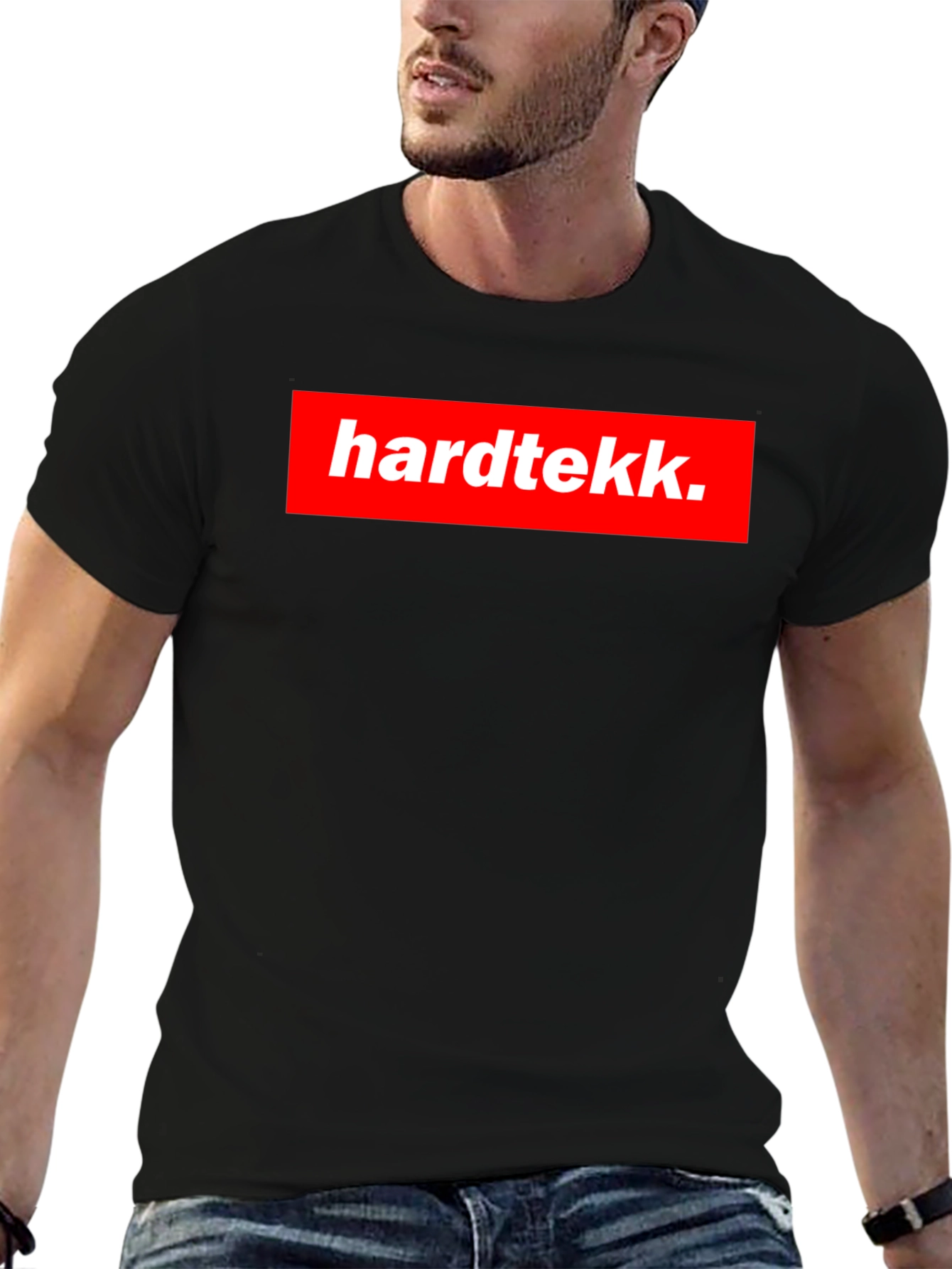 Hardtekk Black T-Shirt - Bold Graphic Tee