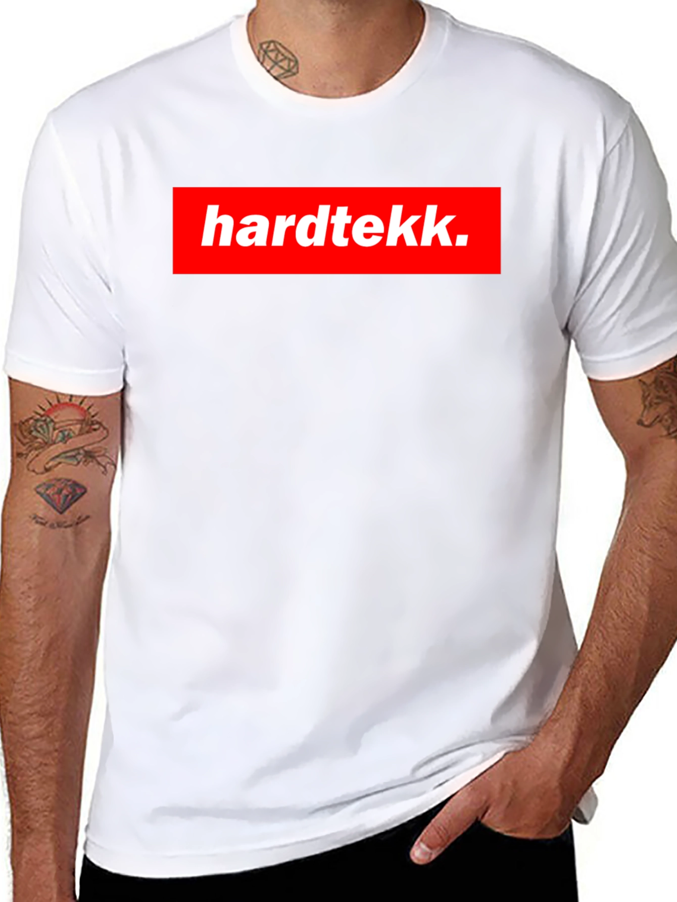 Hardtekk Black T-Shirt - Bold Graphic Tee