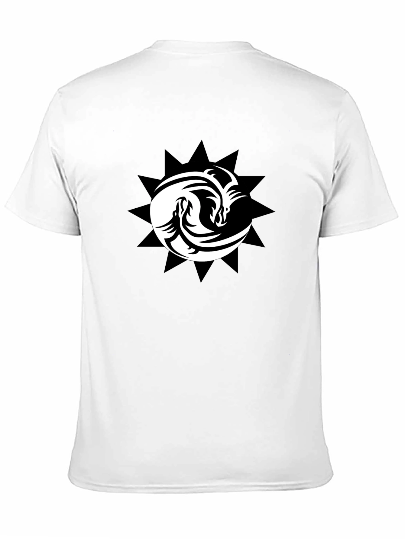 Yin Yang Dragons Black T-Shirt