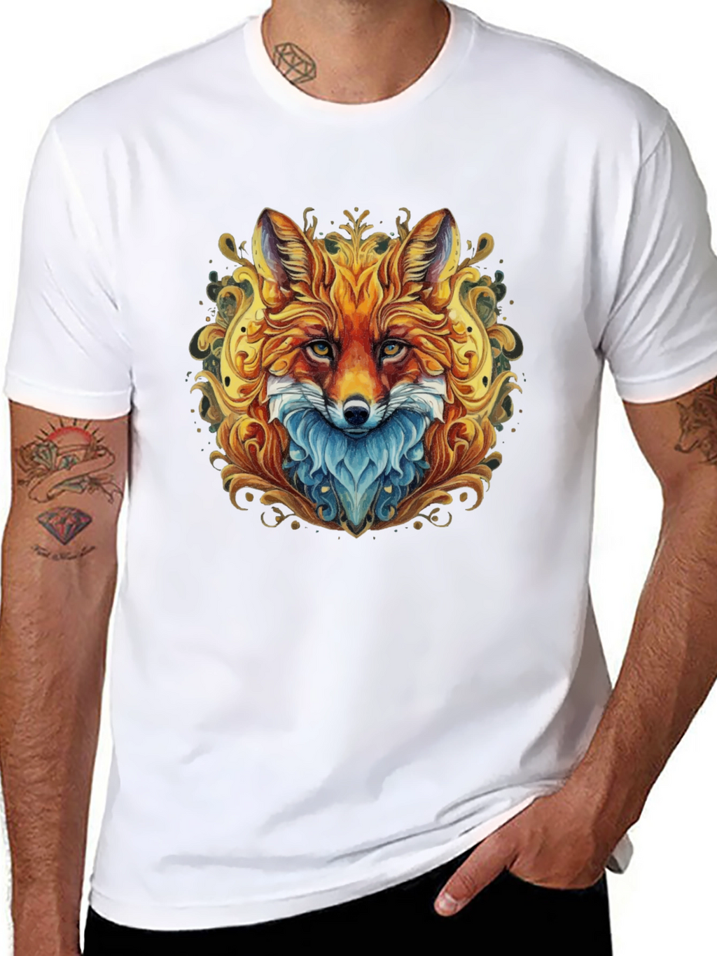 Fox Art Graphic T-Shirt - Unique Design