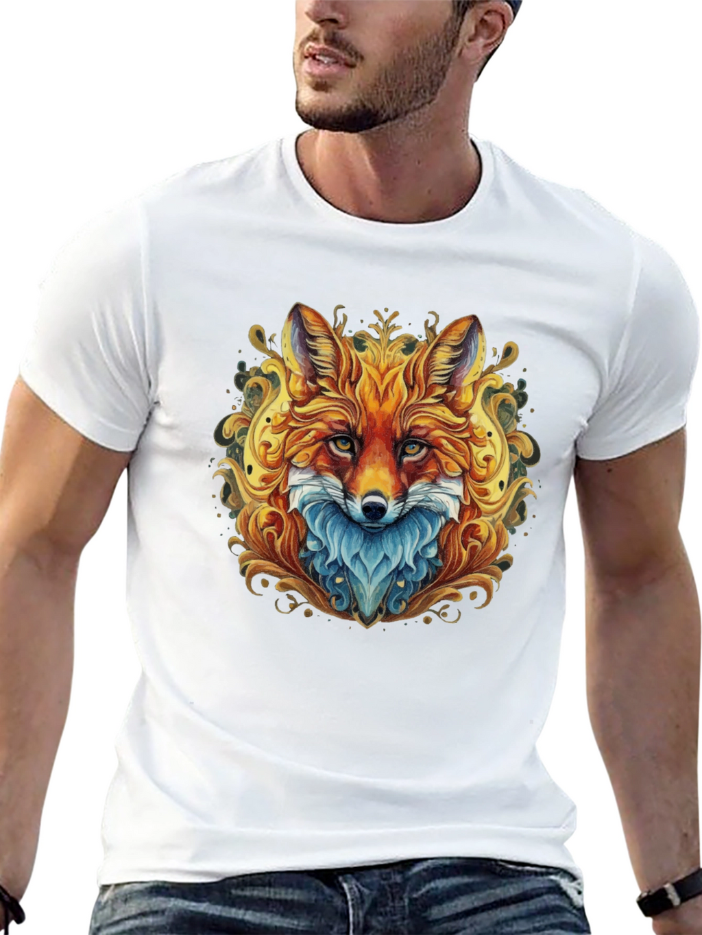 Fox Art Graphic T-Shirt - Unique Design