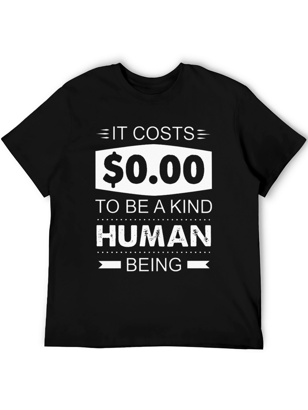 Kind Human Black Graphic Tee
