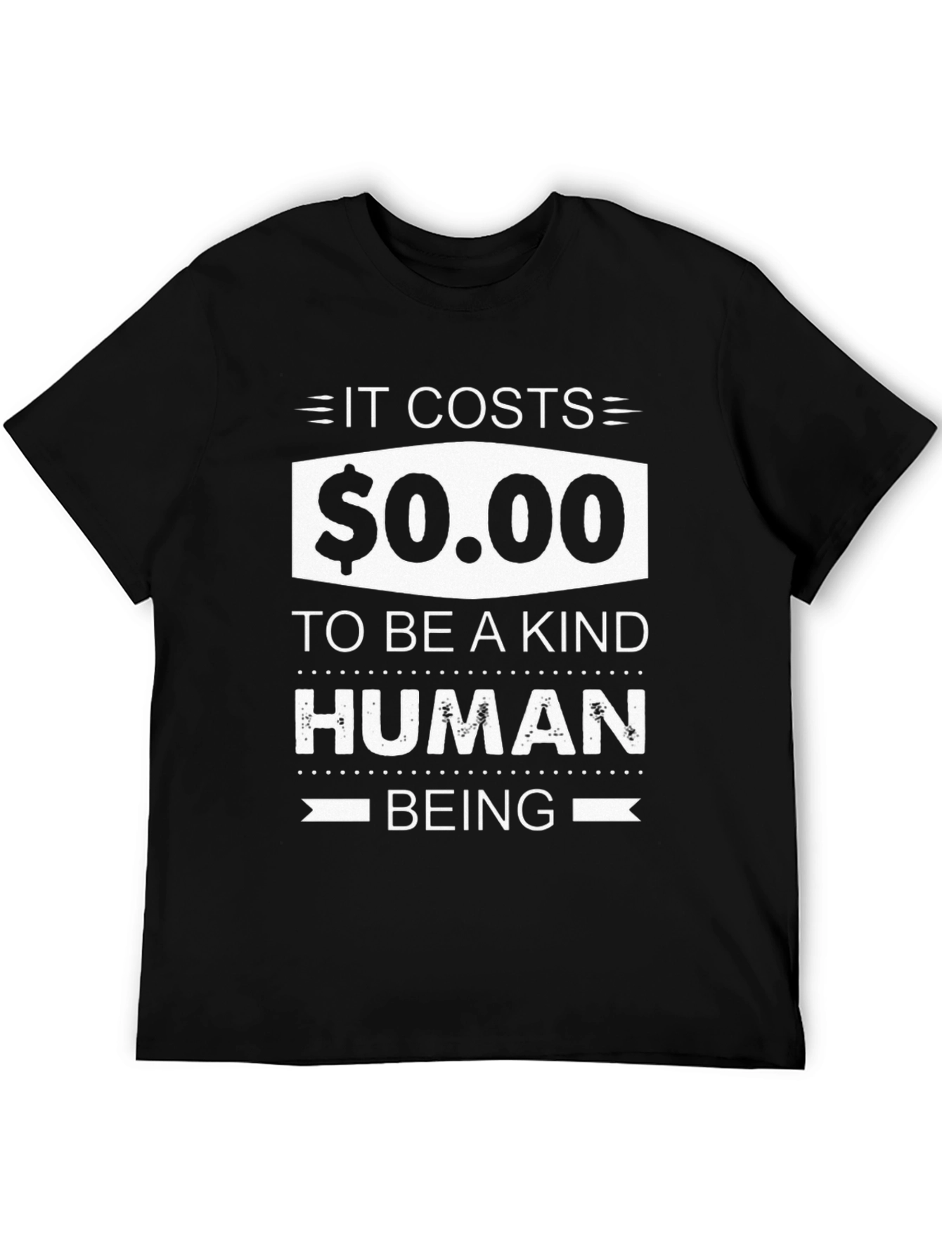 Kind Human Black Graphic Tee