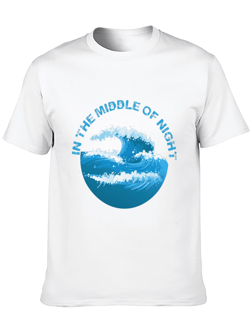 In The Middle of Night Wave Graphic Black T-Shirt