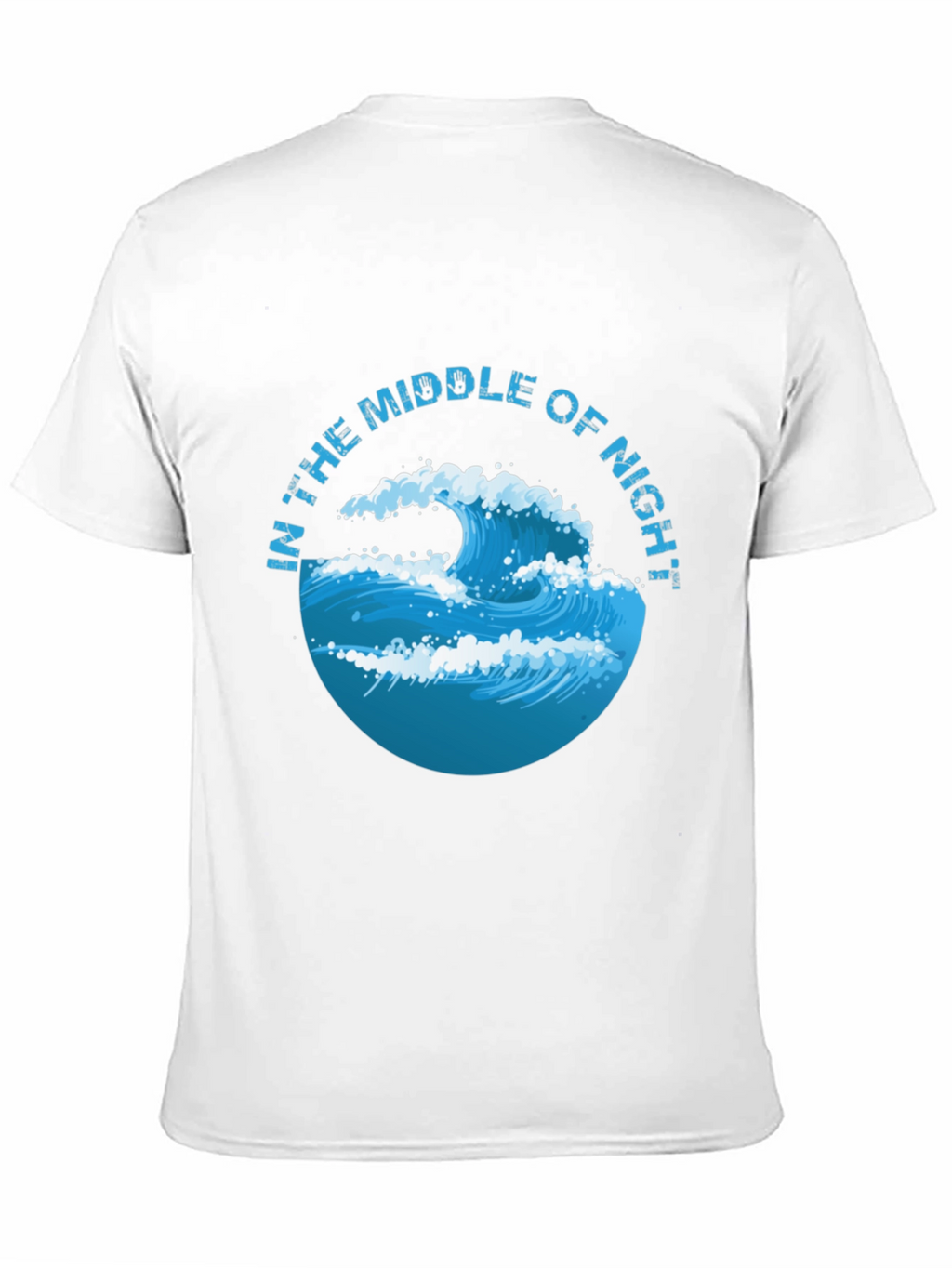 In The Middle of Night Wave Graphic Black T-Shirt