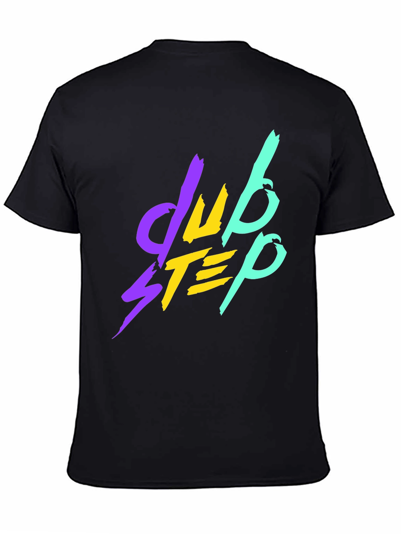 Dubstep Graphic Tee - Black Cotton T-Shirt