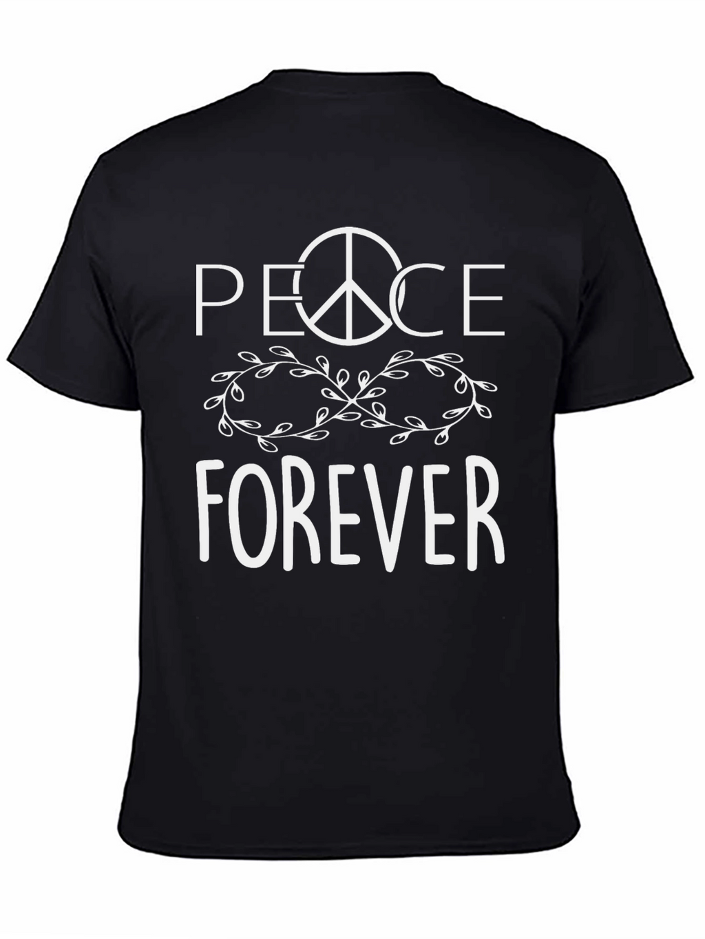 Peace Forever T-Shirt - Black Graphic Tee